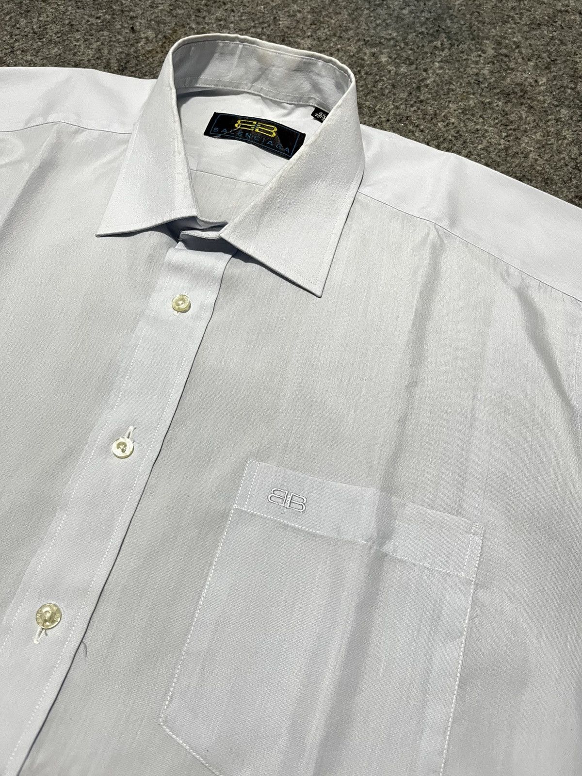 Balenciaga Vintage Balenciaga Short Shirt Size US L / EU 52-54 / 3 - 7 Thumbnail