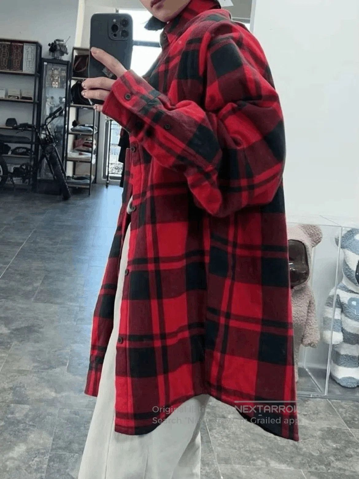 Balenciaga Balenciaga Oversized Plaid Cotton Filled Jacket. Size US XS / EU 42 / 0 - 6 Thumbnail