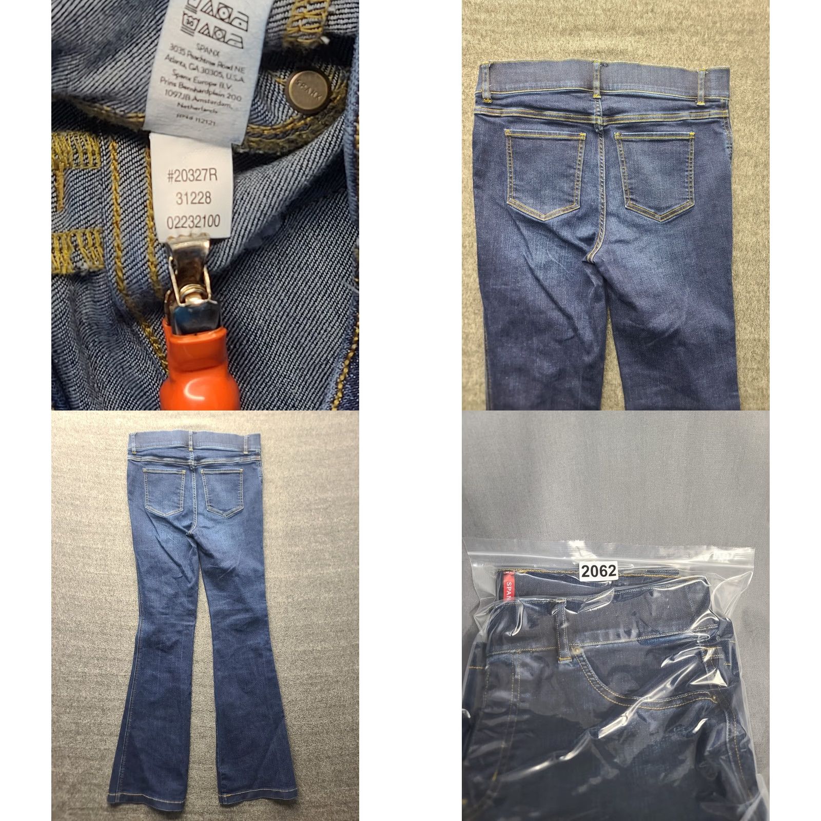 Spanx Spanx Jeans Womens M 30x33 Everywhere Flare High Rise Jegging Distressed Blue Denim Slim Straight City Bohemian Hipster Womens Size 32" / US 10 / IT 46 - 8 Thumbnail