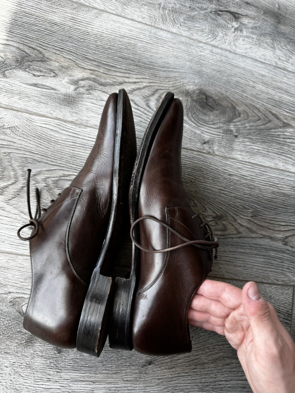 Church's Church's Sawdley Brown Leather Derby Brogue Size US 10 / EU 43 - 11 Thumbnail
