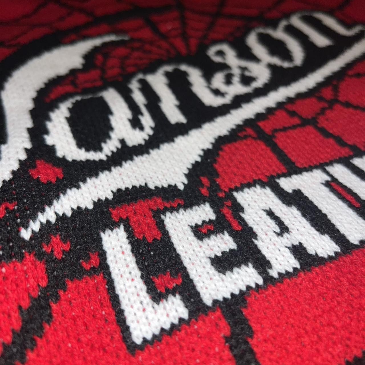 Supreme Supreme Vanson Leathers Spiderman Sweater Red Size Small Size US S / EU 44-46 / 1 - 5 Thumbnail