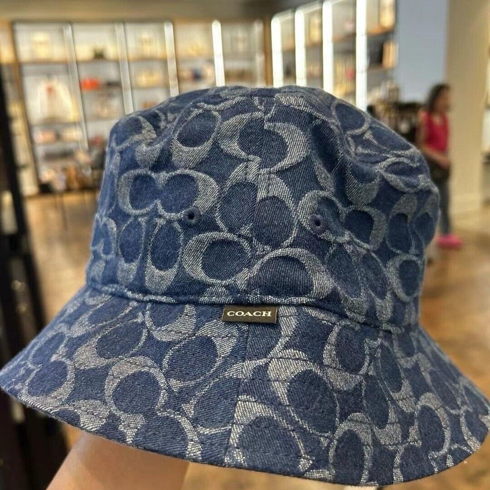 Coach NWT Limited Coach Signature Denim Hat CZ926 xs/s Size ONE SIZE - 3 Thumbnail