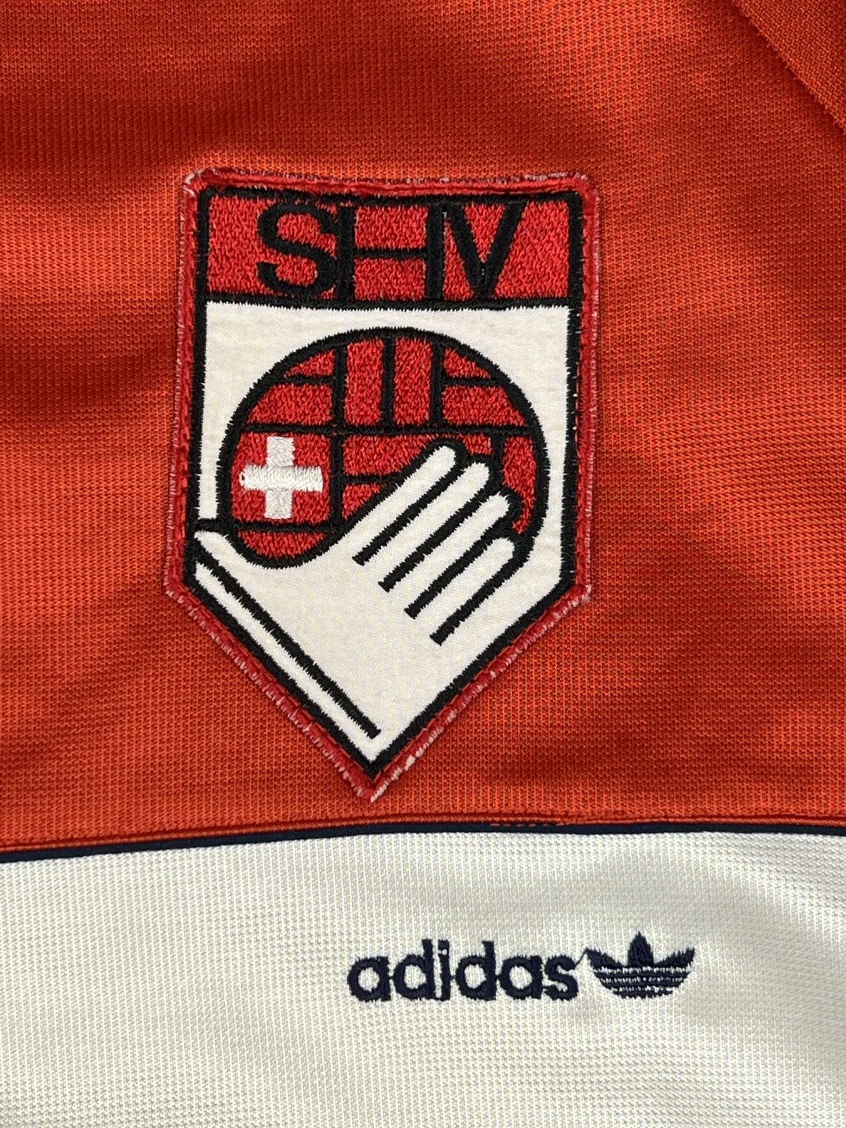Adidas RARE 80s 90s Adidas Switzerland Track Jacket West Germany Size US L / EU 52-54 / 3 - 4 Thumbnail