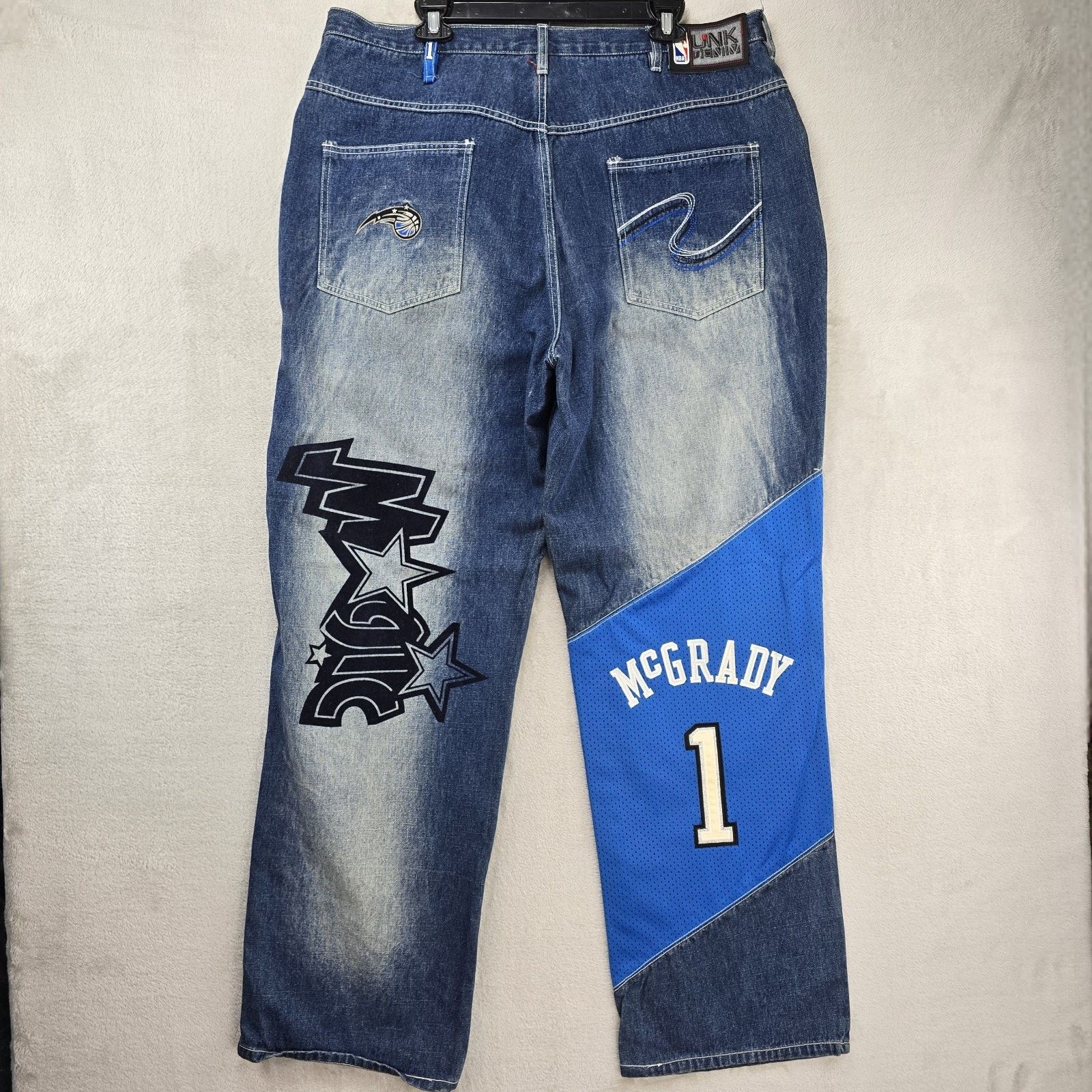 Other NBA UNK Jeans 38x33 Tracy Mcgrady Orlando Magic Baggy Y2K Size US 38 / EU 54 - 8 Thumbnail