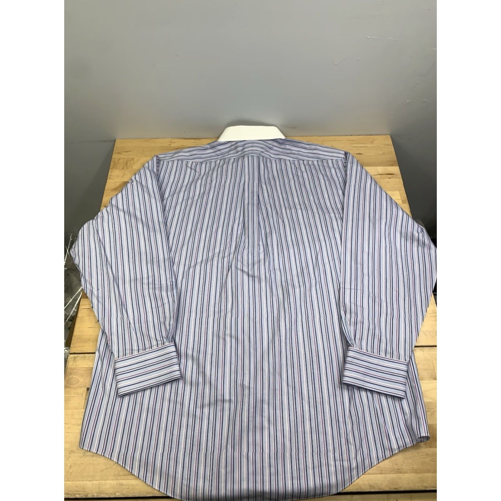 Brooks Brothers Brooks Brothers 346 Dress Shirt Men 17 1/2 Blue Purple Strip Casual Work 12911 Size US XXL / EU 58 / 5 - 8 Thumbnail