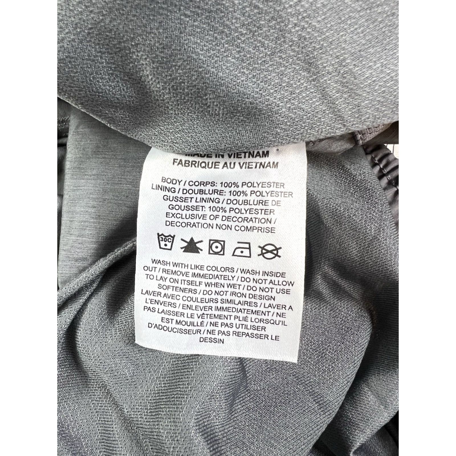 Nike Nike Women's Dri Fit Tempo Mid Rise Lined Running Shorts CU8890-067 XL Gray Athletic Activewear Size 40" / US 18 - 6 Thumbnail