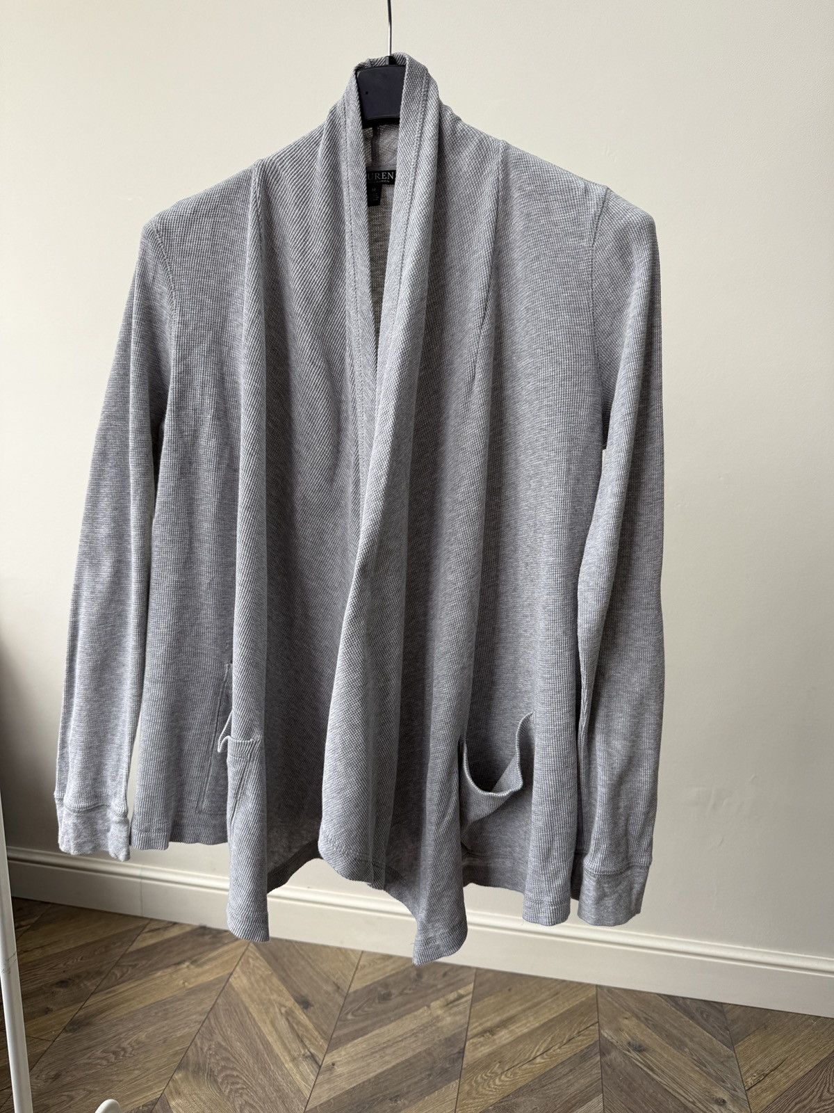 Polo Ralph Lauren Vintage Lauren Ralph Lauren Waffle Knit Cardigan Open Front Size M / US 6-8 / IT 42-44 - 3 Thumbnail