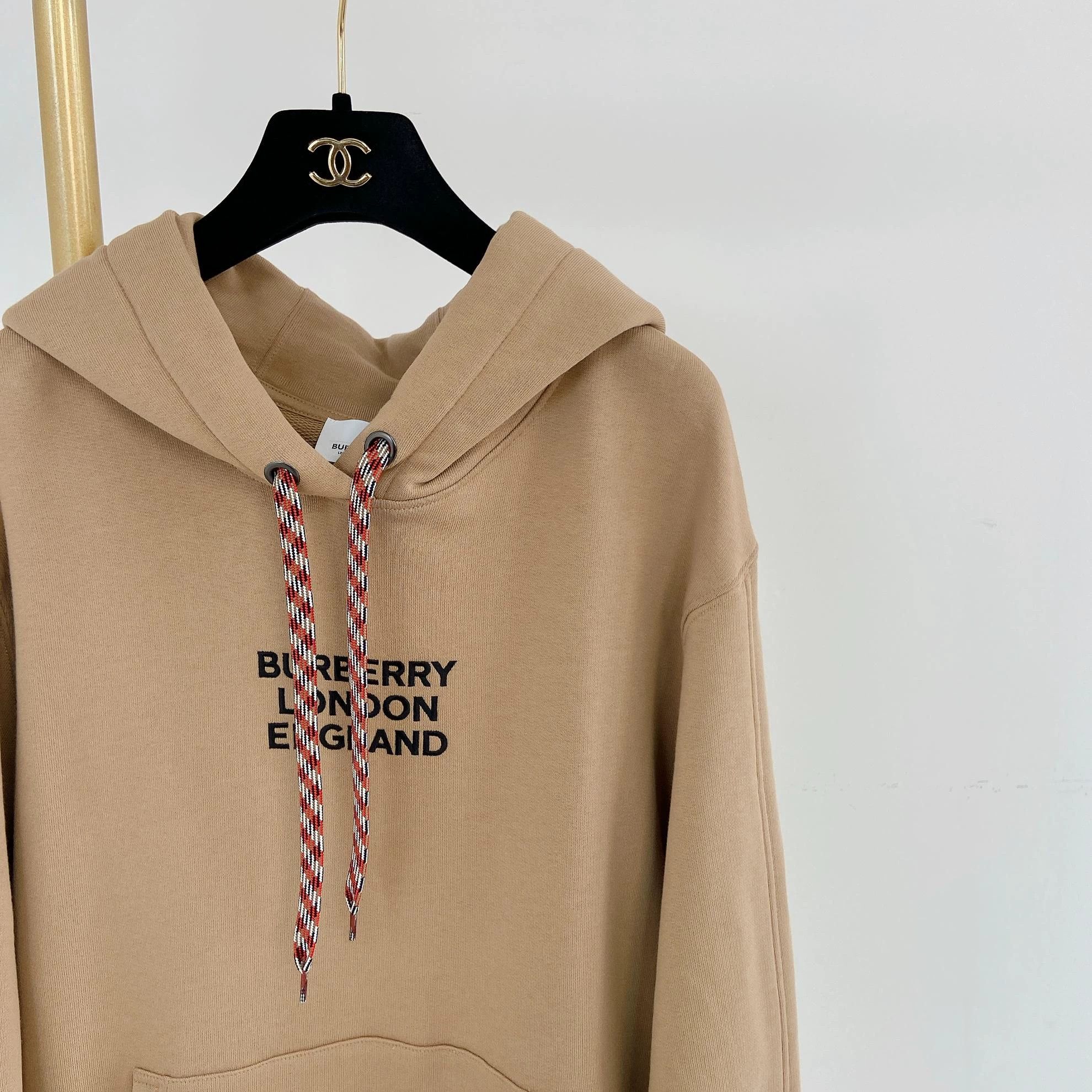 Burberry Burberry Letter Print Hooded Pullover LS Sweatshirt L Size US L / EU 52-54 / 3 - 3 Thumbnail