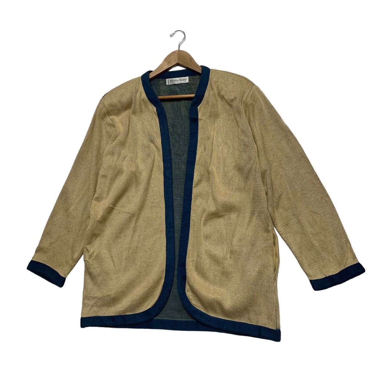 Japanese Brand Nina Guy Buttonless Cardigan Jacket Size US M / EU 48-50 / 2 - 8 Thumbnail