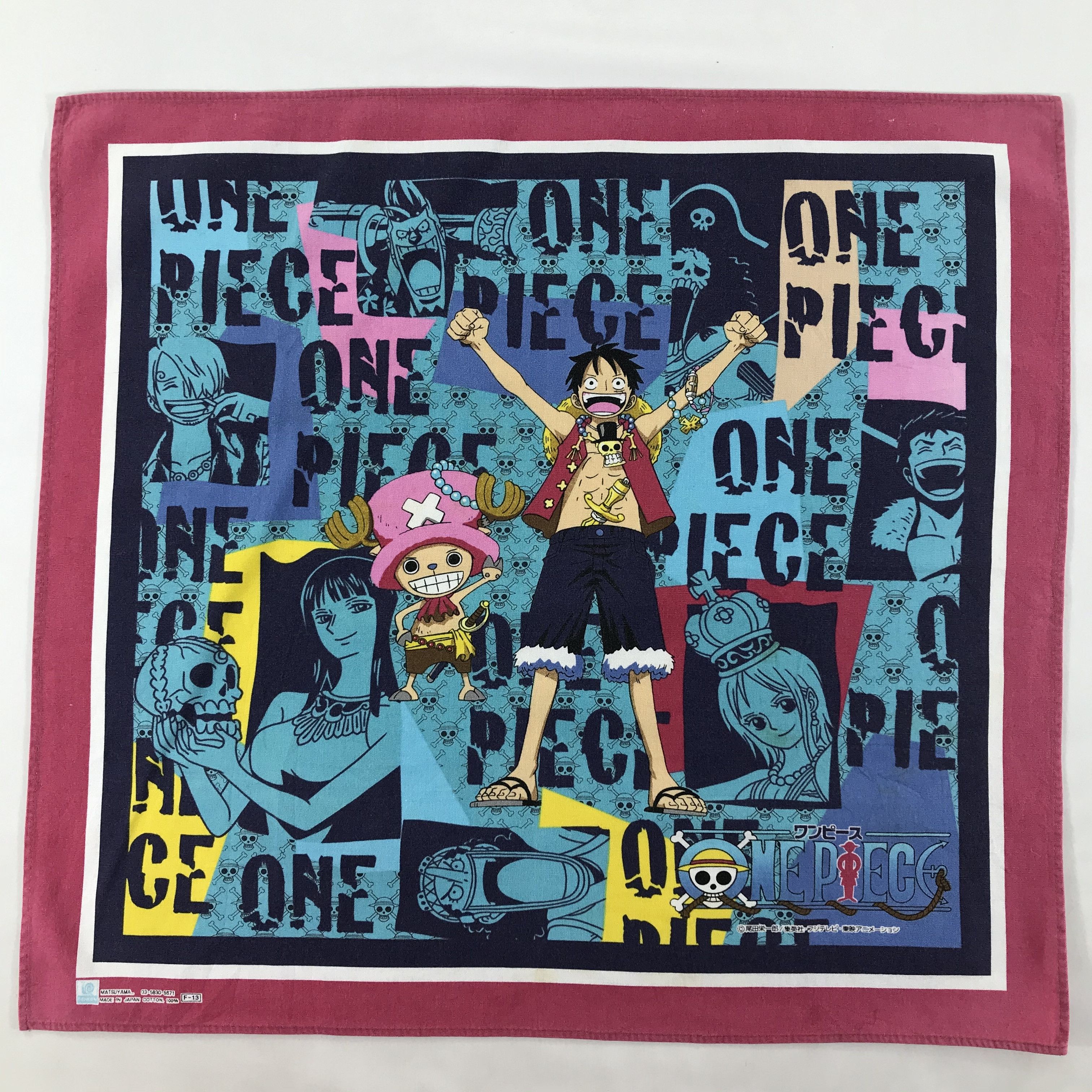 One Piece × Vintage One Piece Bandana / Handkerchief / Neckerchief -S1776 Size ONE SIZE - 1 Thumbnail
