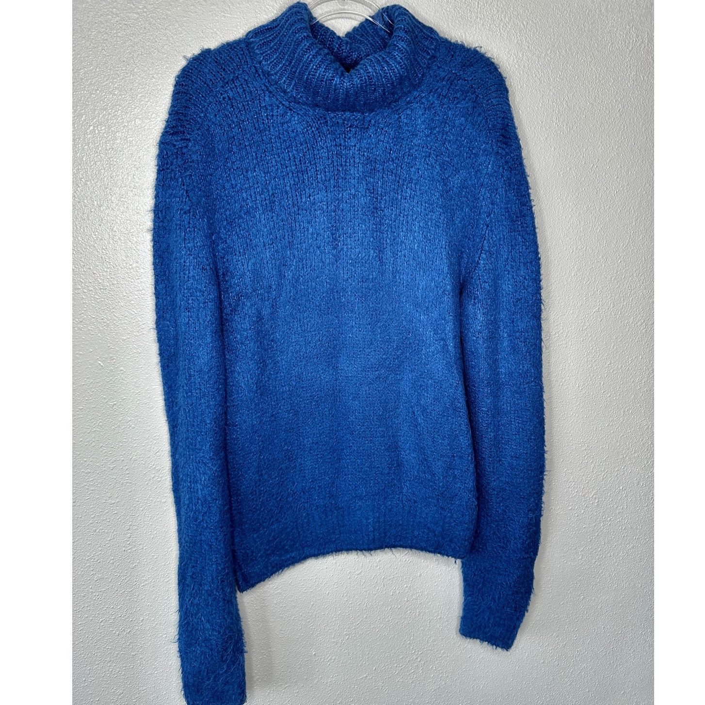 Tom Ford Tom Ford Blue Silk Turtleneck Long Sleeve Fuzzy Sweater XL Size XL / US 12-14 / IT 48-50 - 3 Thumbnail