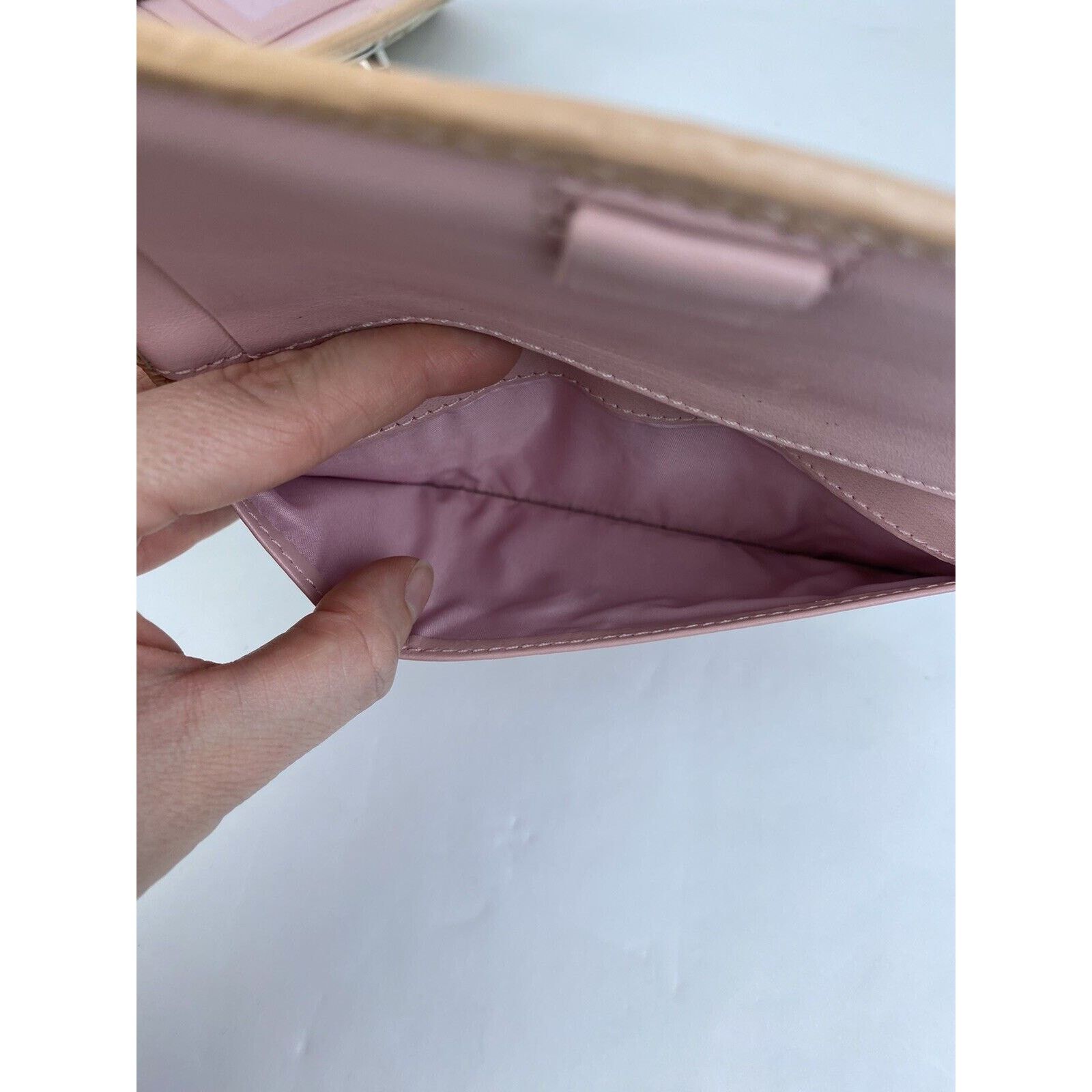 Coach Coach Turnlock Signature C Wallet Tan Pink Patent Leather Size ONE SIZE - 18 Thumbnail