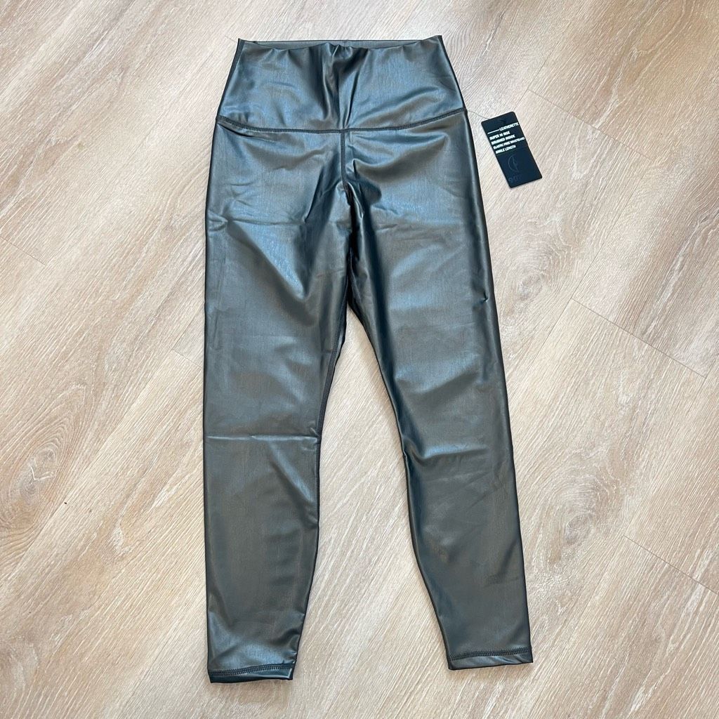 Decree 90 Degrees by Reflex Super Hi Waist Leatherette Fleece Brushed Inside Women’s L Size 36" / US 14 / IT 50 - 2 Thumbnail
