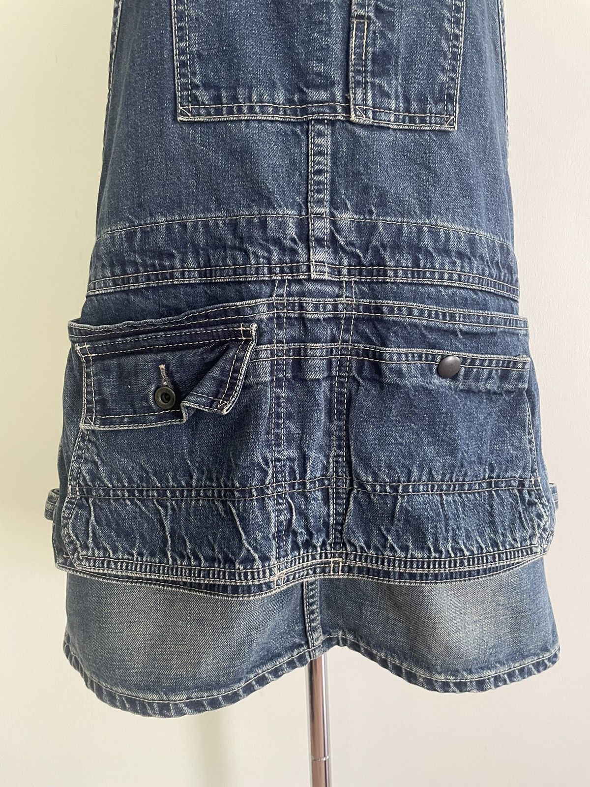 Johnbull × Vintage Johnbull Denim Short Overall Dress Size M / US 6-8 / IT 42-44 - 3 Thumbnail