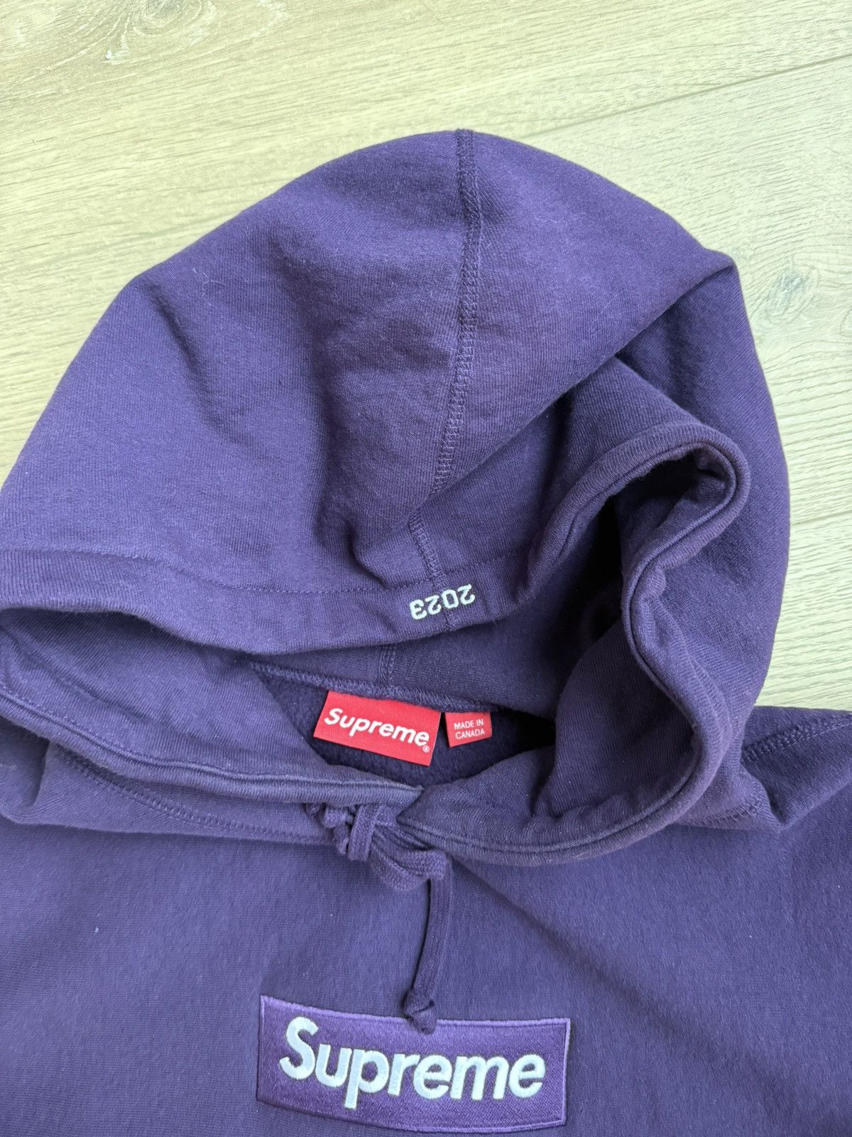 Supreme Supreme Purple Box Logo Hoodie Size US L / EU 52-54 / 3 - 6 Thumbnail
