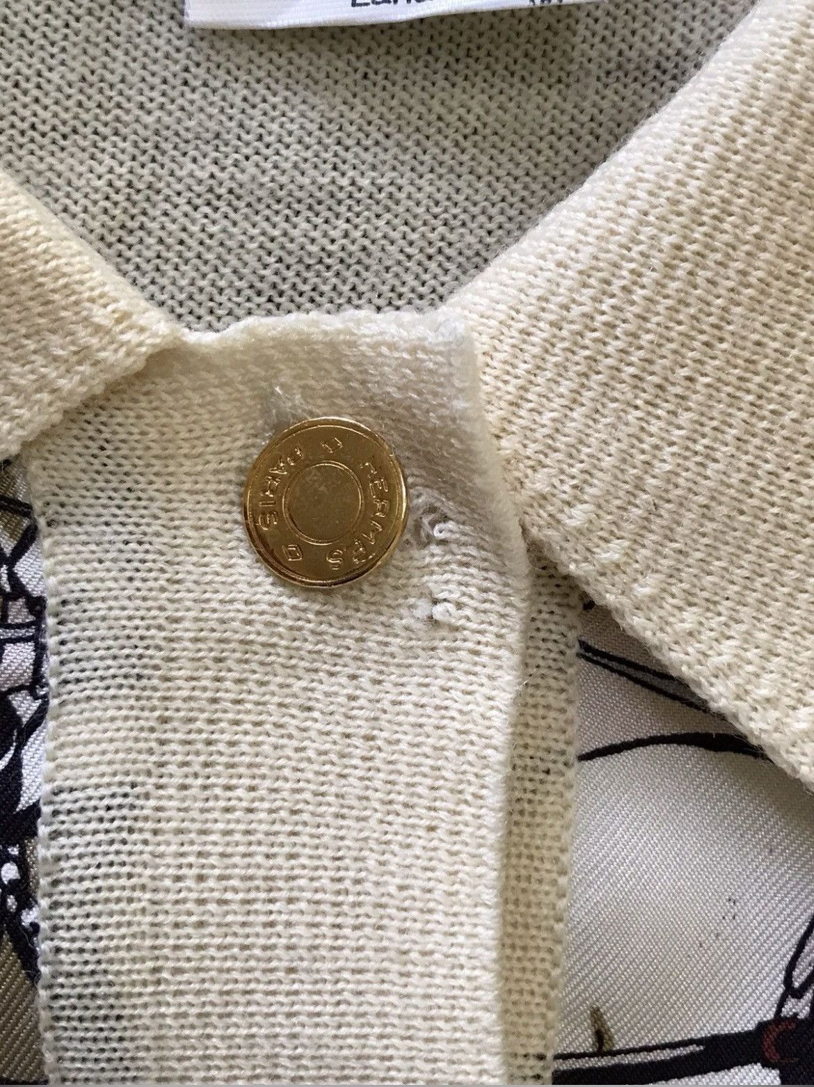 Hermes Hermes Half Button Collar Knitwear Size XS / US 0-2 / IT 36-38 - 8 Thumbnail