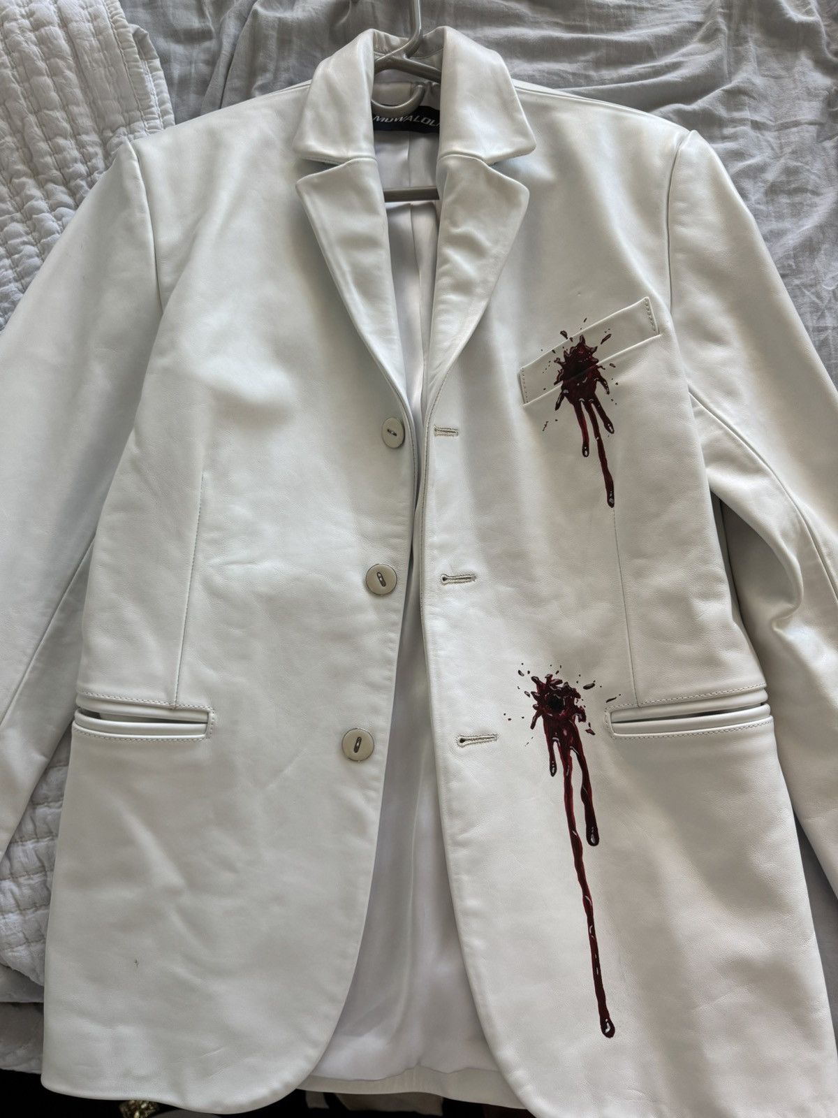Allsaints layered leather jacket/blazer
