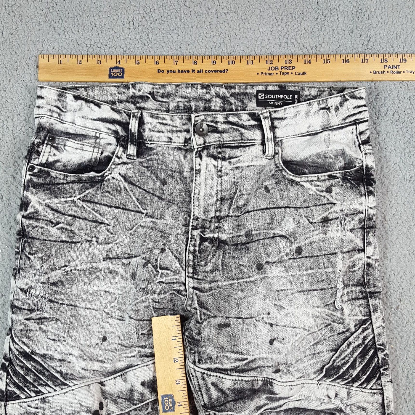 Southpole Vintage Southpole Y2K Acid Wash Skinny Jeans Men’s Size 36x30 Denim Goth Skater 90s 2000s Size US 36 / EU 52 - 4 Thumbnail