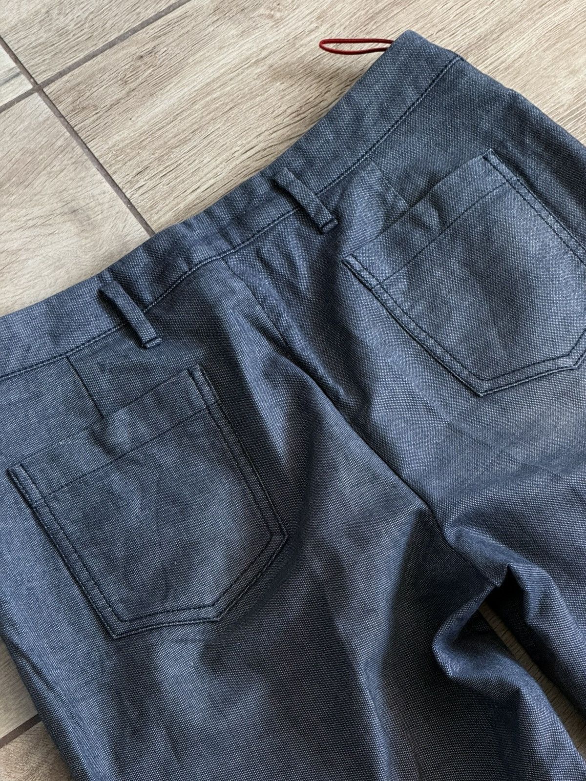 Prada Woman's Prada Red Tab Gray Denim Light Pant Size 42 Size 28" / US 6 / IT 42 - 10 Thumbnail