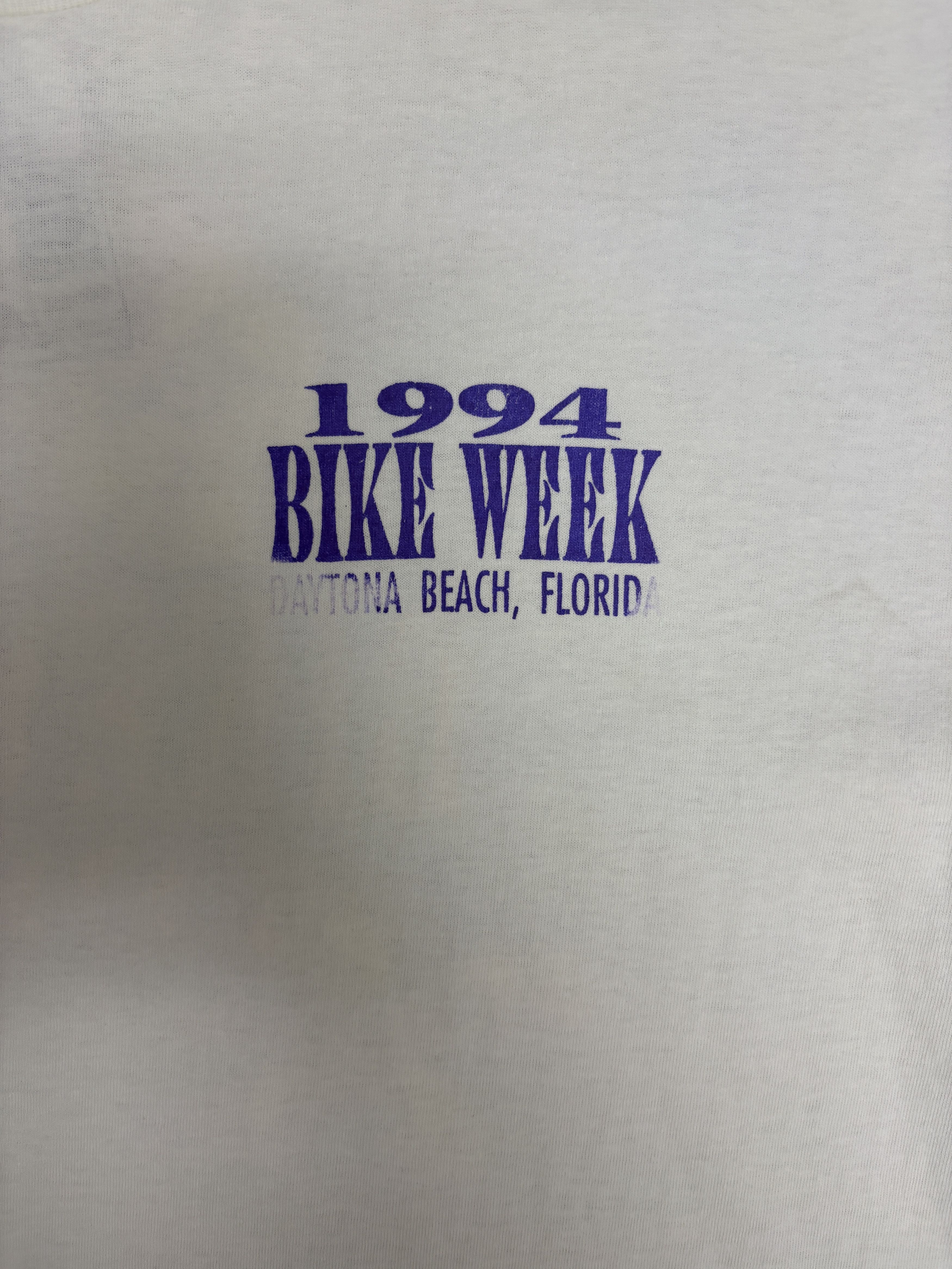 Adidas Daytona Beach Bike Week 1994 Vintage White T-Shirt Tee Size US L / EU 52-54 / 3 - 4 Thumbnail