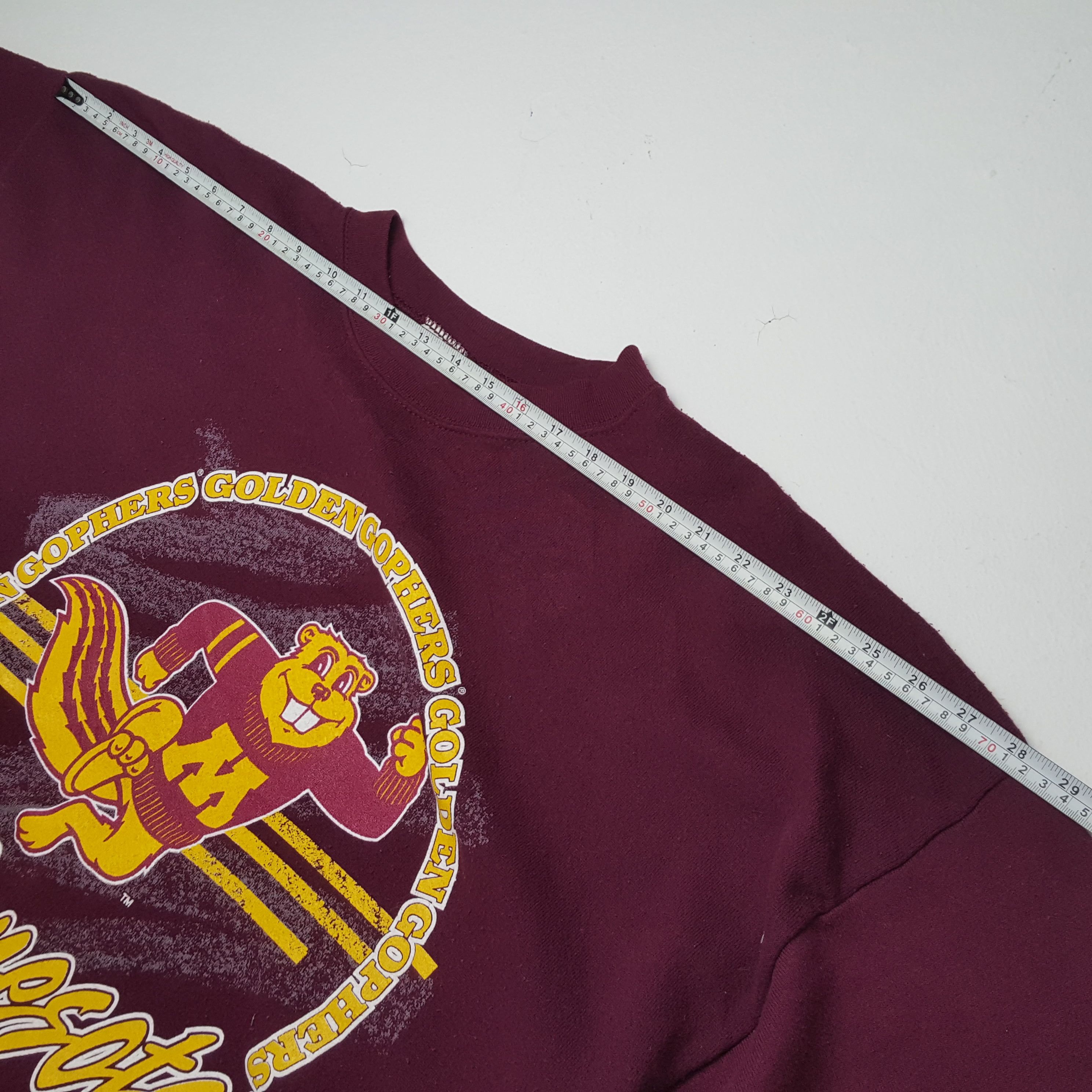 NFL × Vintage MINNESOTA GOLDEN GOPHERS Football Team Vintage Sweatshirt Size US XL / EU 56 / 4 - 4 Thumbnail