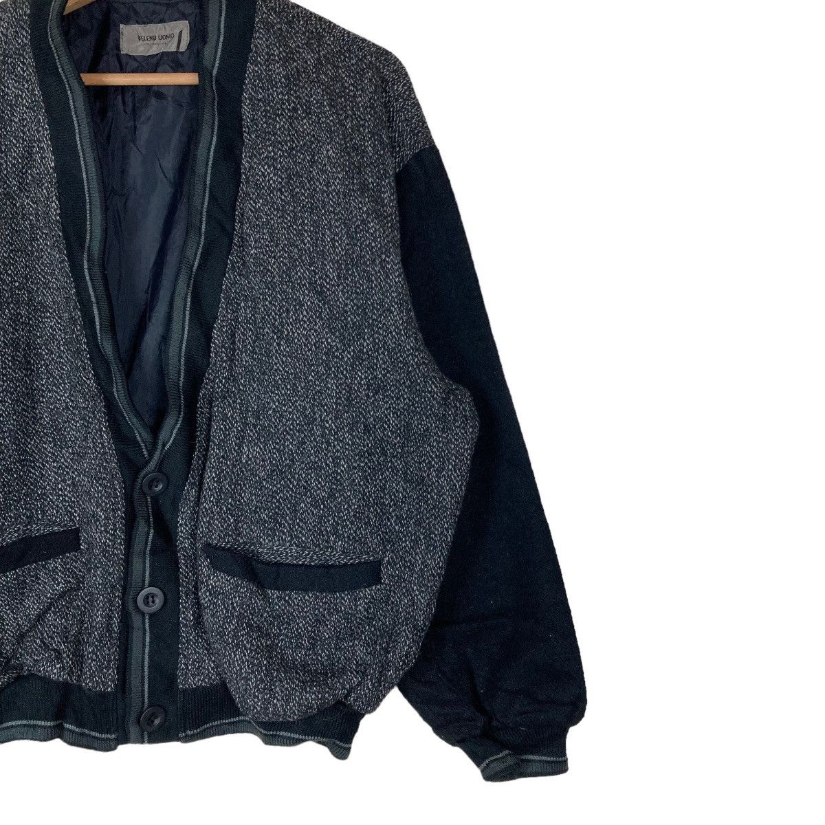 Vintage Vintage Veleno Uomo Flat Button Sweater Jacket Size US L / EU 52-54 / 3 - 3 Thumbnail