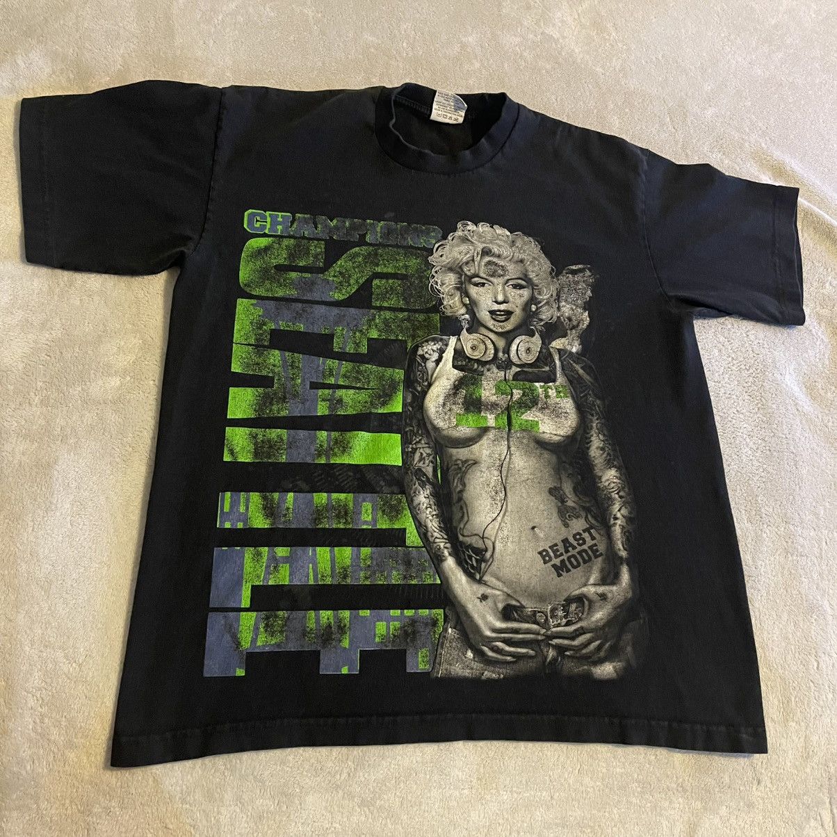Other Vintage Seattle Seahawks Shirt Men XL Black NFL Football Tee Size US XL / EU 56 / 4 - 1 Thumbnail
