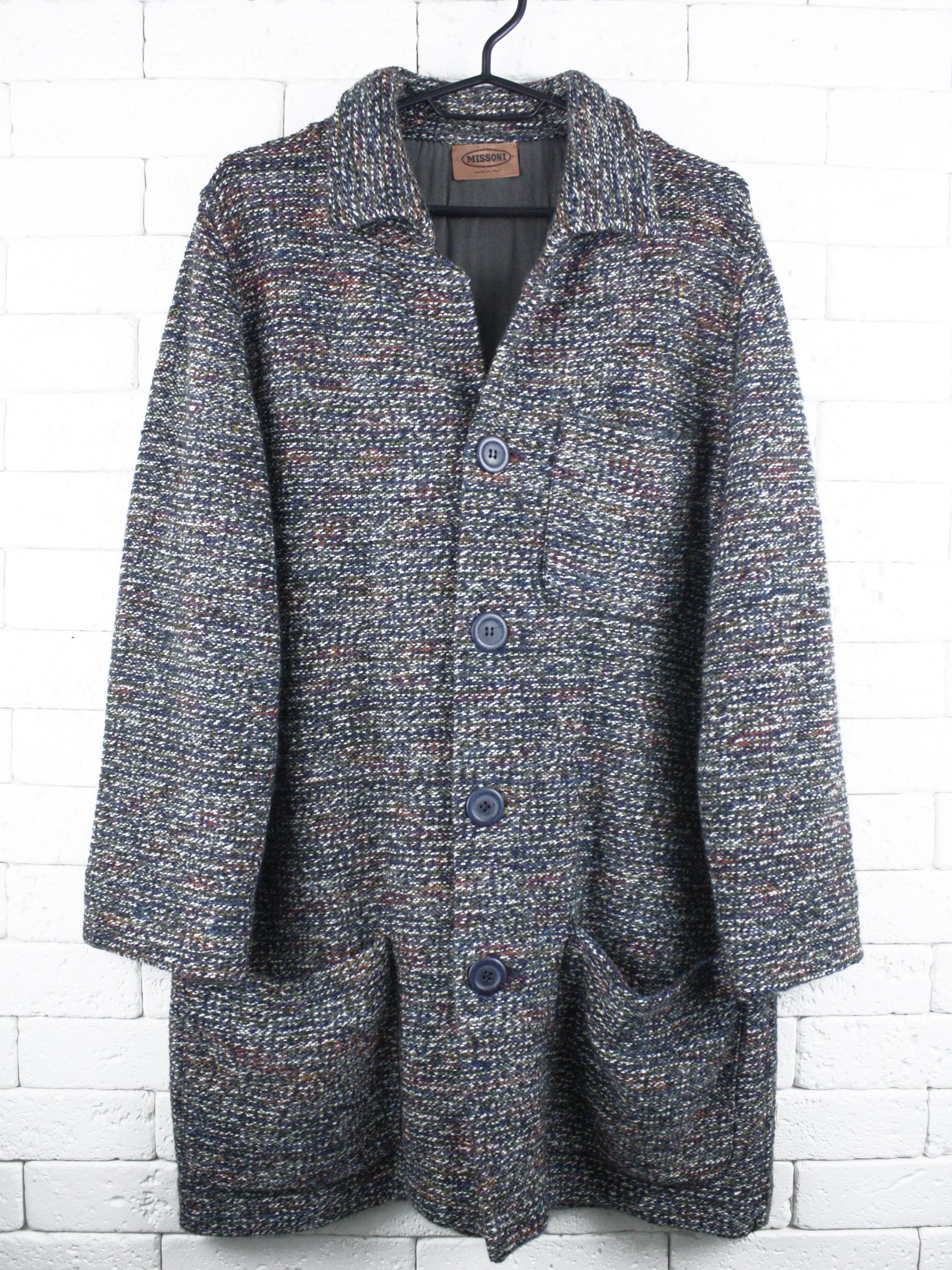 Missoni Missoni Vintage Geometric Floral Knit Button-Up Jacket Size M / US 6-8 / IT 42-44 - 1 Thumbnail