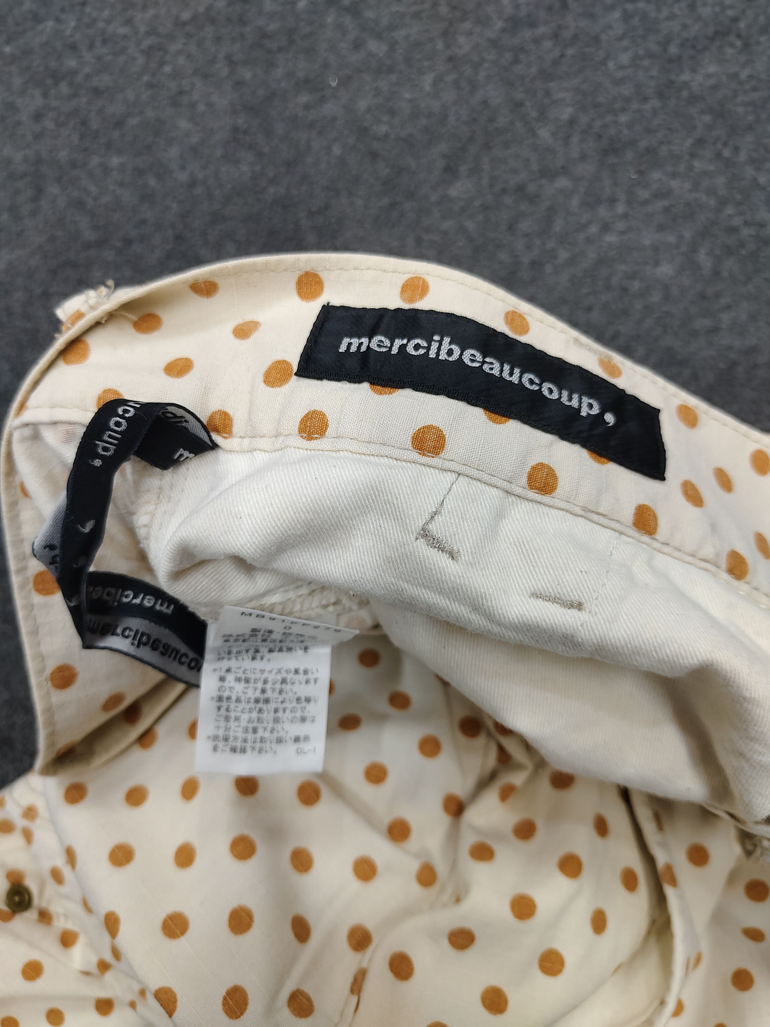 mercibeaucoup 🇯🇵Mercibeaucoup🇯🇵Drop Crotch Polkadot Pants Size 28" / US 6 / IT 42 - 6 Thumbnail