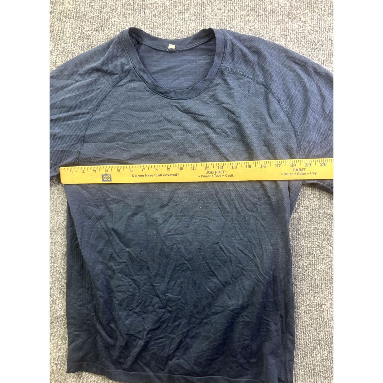 Lululemon Lululemon Shirt Mens Large Blue Short Sleeve Athletic Running Training Top Size US L / EU 52-54 / 3 - 3 Thumbnail
