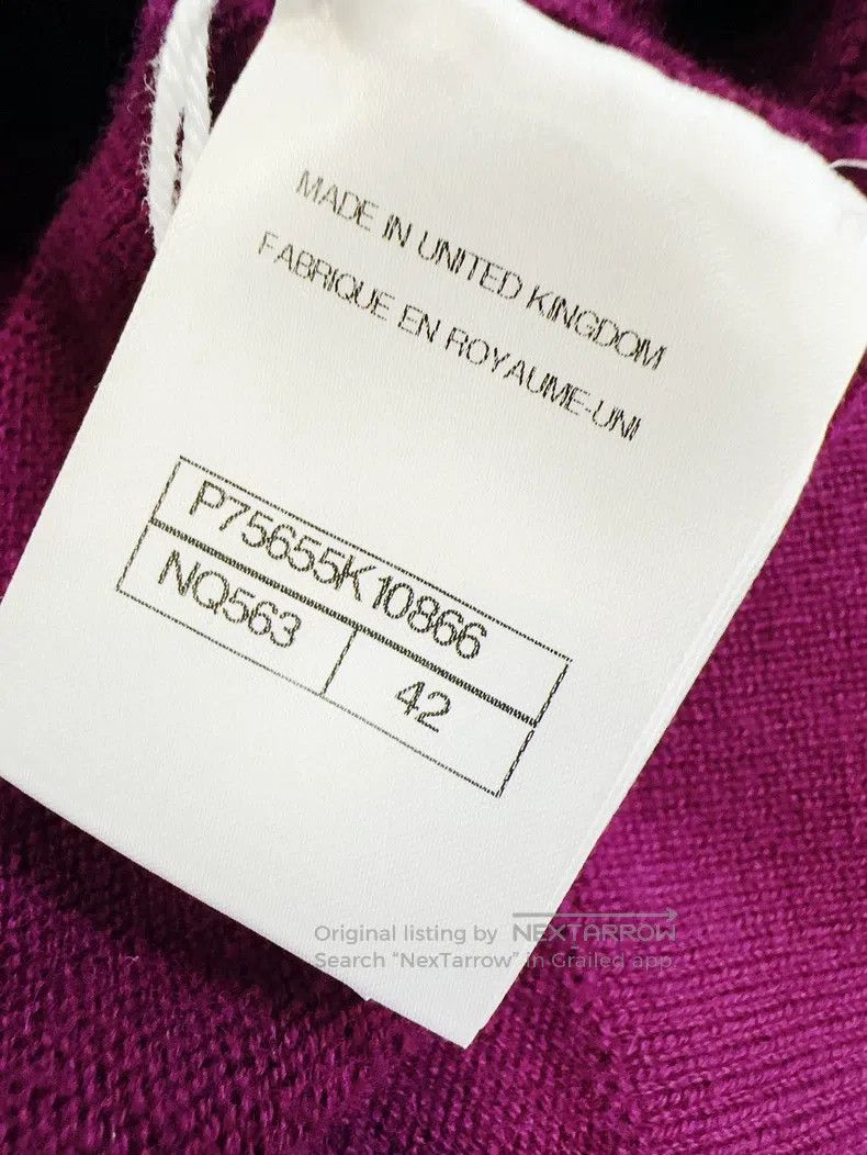 Chanel Chanel 23B purple and blue edge knitted cardigan coat Size M / US 6-8 / IT 42-44 - 6 Thumbnail