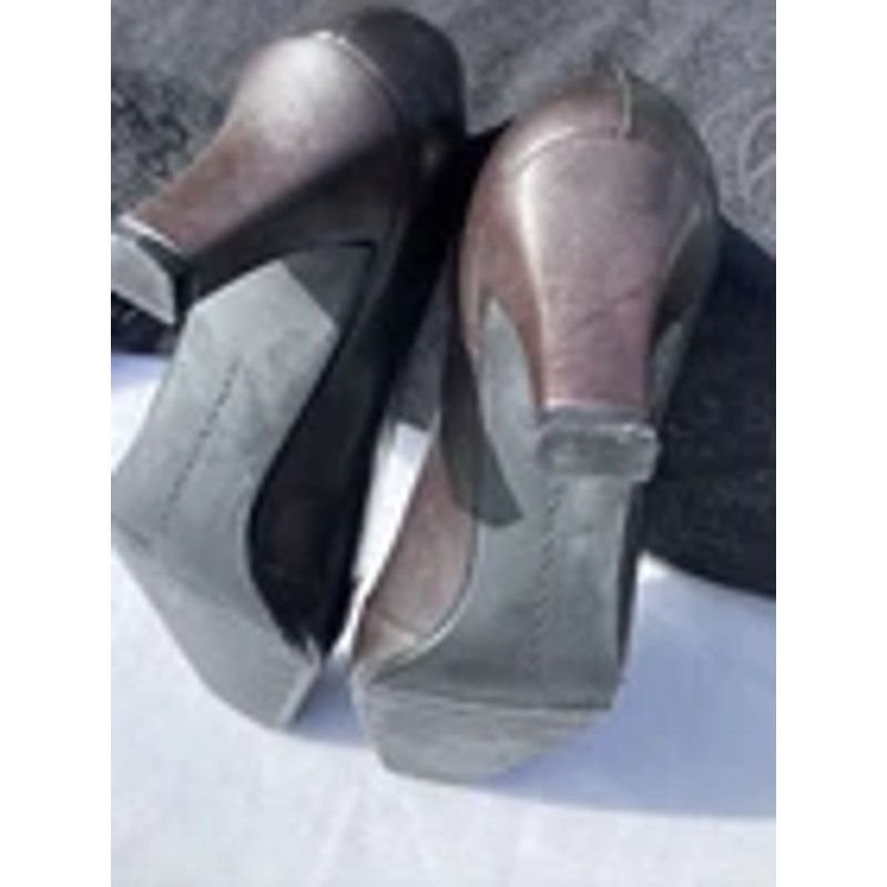 Stuart Weitzman Womens STUART WEITZMAN Brown Square Toe Block Heels Size US 6 / IT 36 - 8 Thumbnail