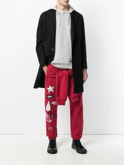 EX INFINITAS TIE FRONT SURF STICKER RED TRACKPANT. SIZE M Size US 32 / EU 48 - 1 Thumbnail