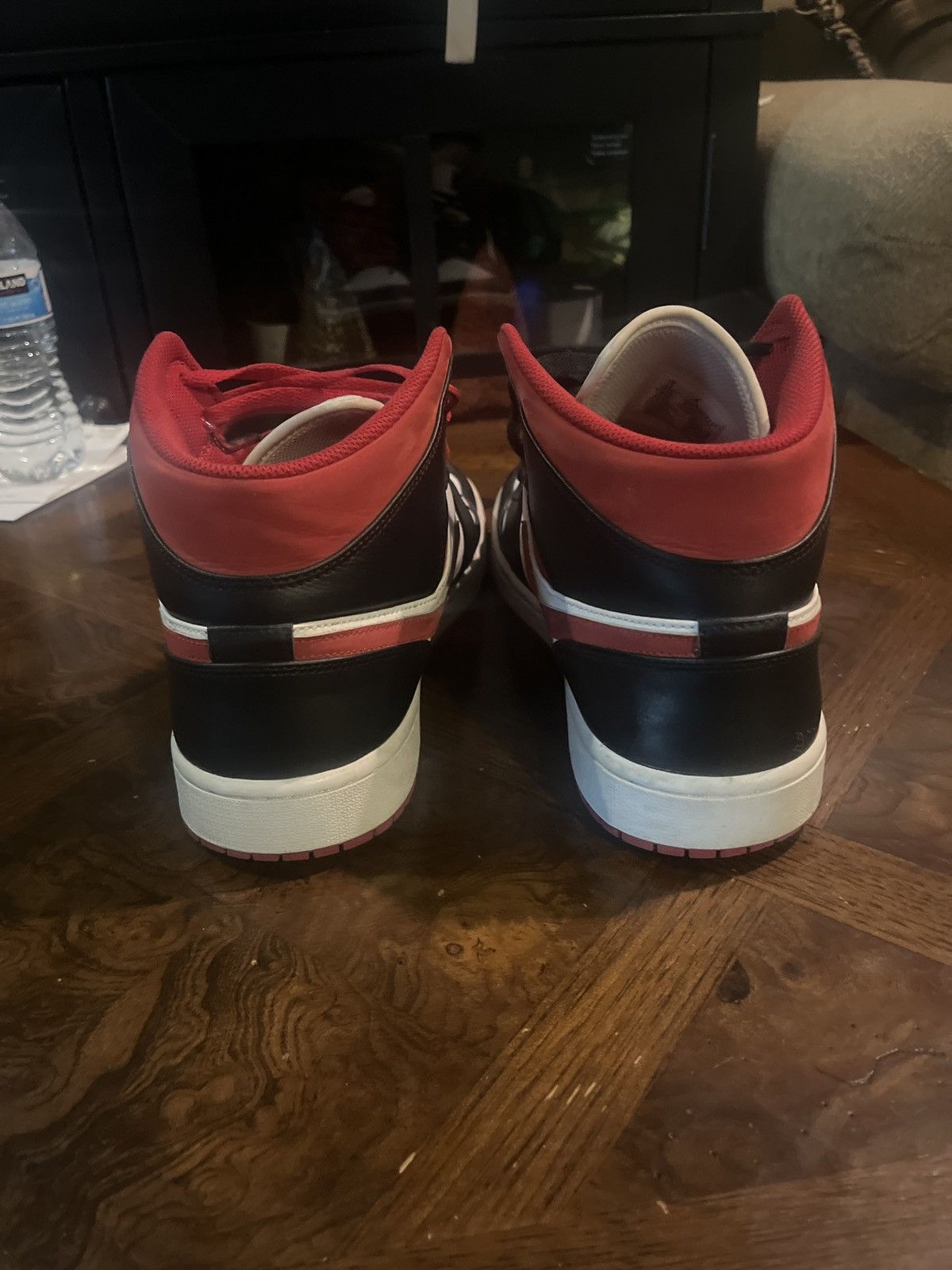 Jordan Brand Jordan 1 Black Gym Red Size US 12 / EU 45 - 4 Thumbnail
