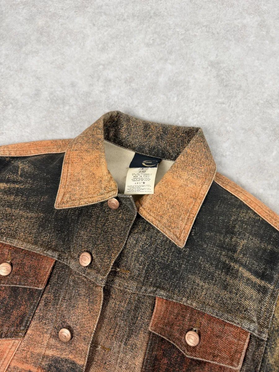 Just Cavalli 2000s Cavalli Cropped Sunset Overprint Trucker Jacket Size US S / EU 44-46 / 1 - 8 Thumbnail