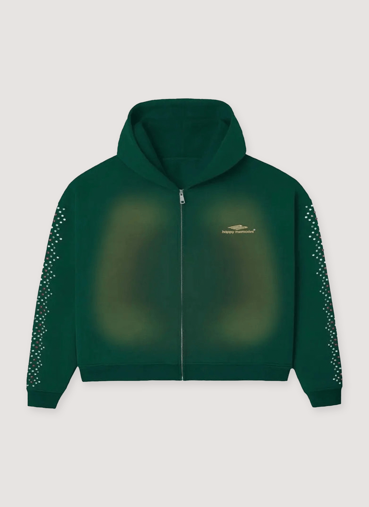 HMDD Crystal Zip Up Sweatshirt Green Size US XL / EU 56 / 4 - 1 Preview