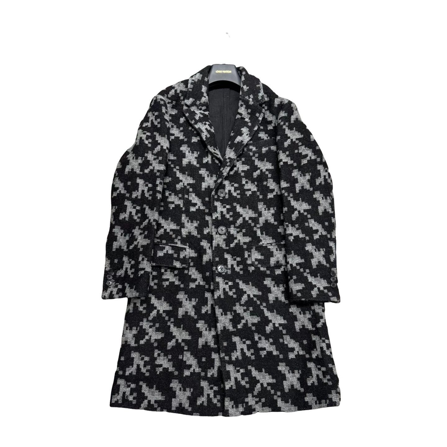 Neil Barrett Neil Barrett Pixel Houndstooth Wool Coat 46 Size US S / EU 44-46 / 1 - 1 Thumbnail