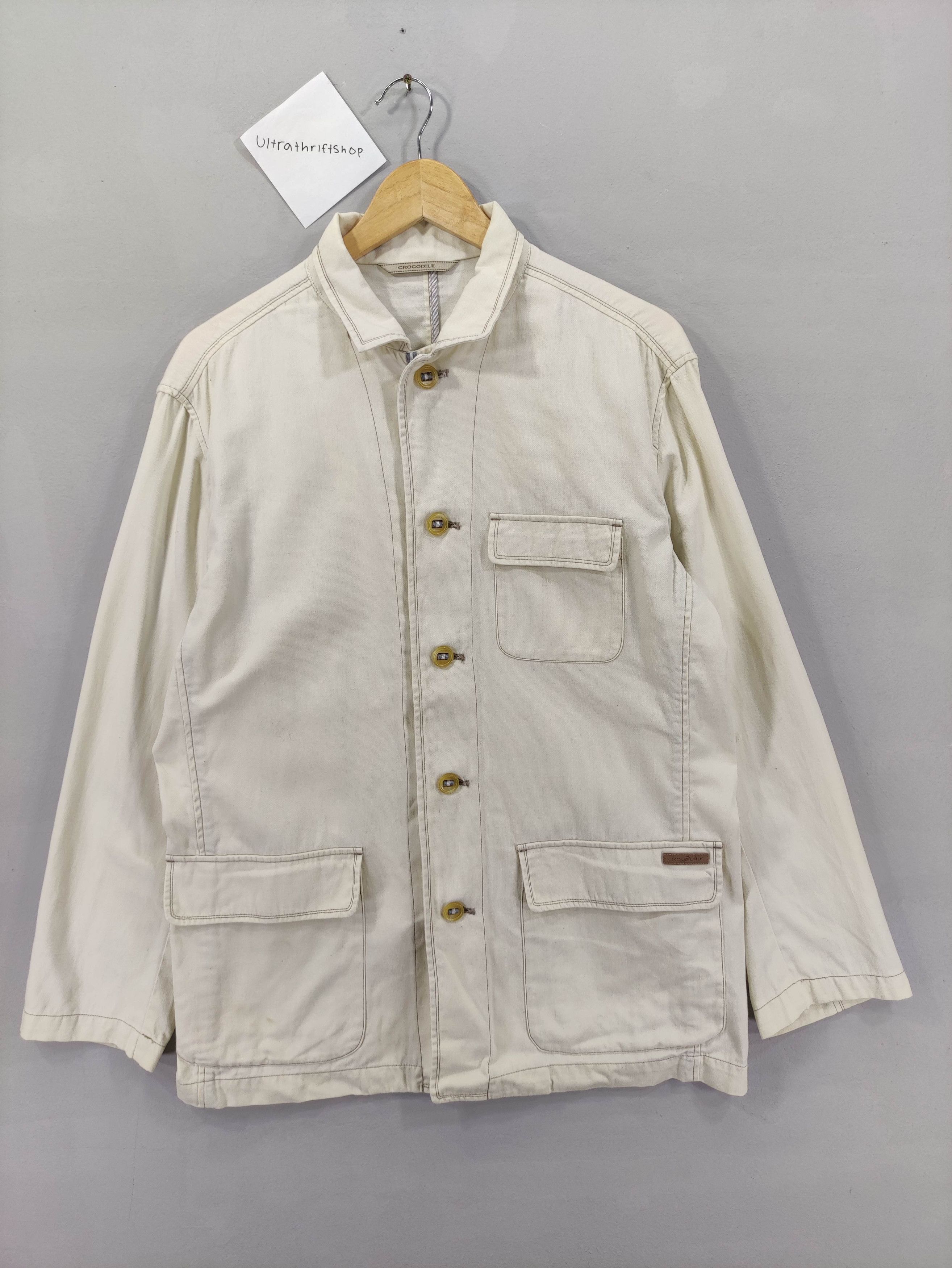 Japanese Brand Vintage Crocodile Chore Style Jacket Size US L / EU 52-54 / 3 - 1 Thumbnail