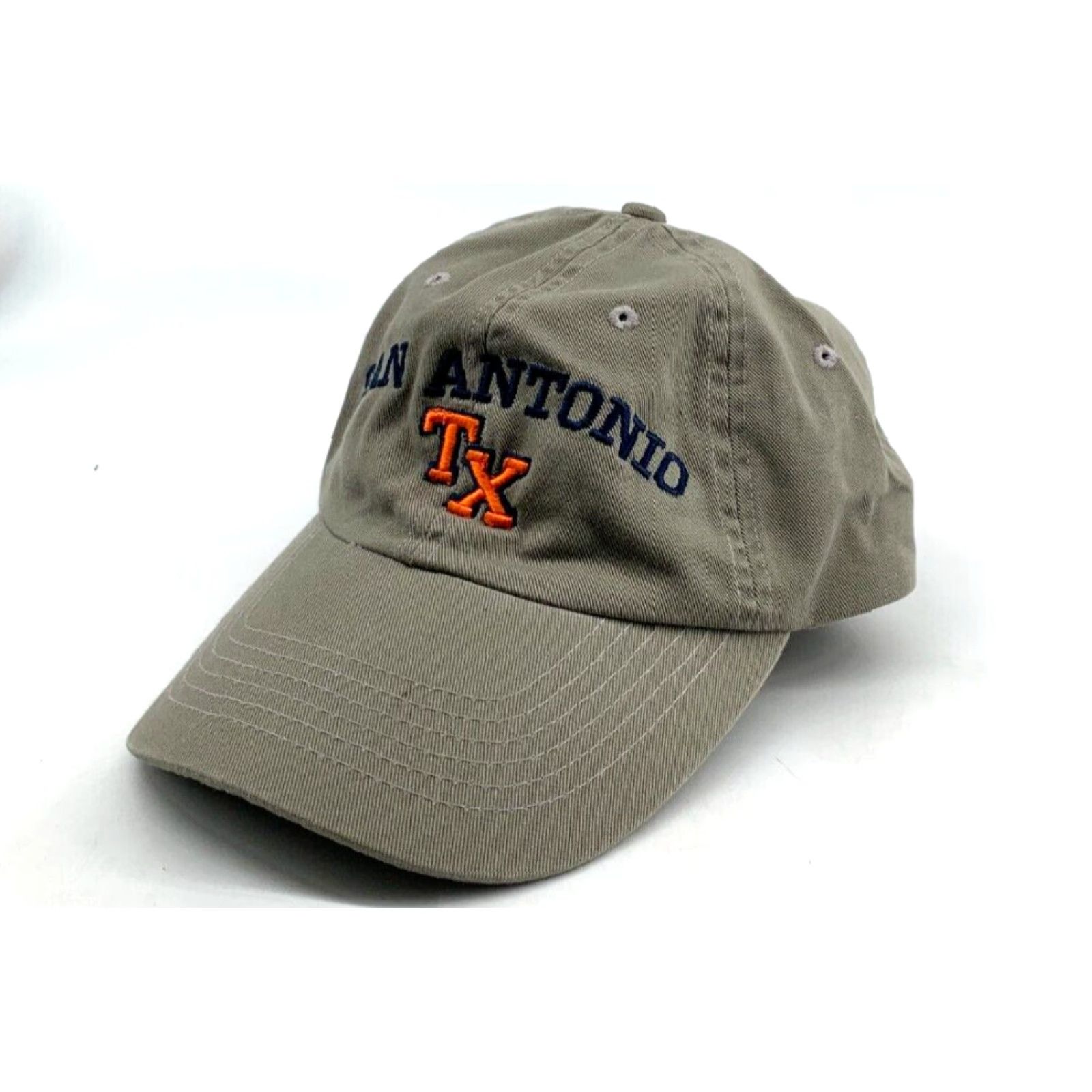 Vintage Crossroads Design Men's Green Adjustable Baseball Hat Solid Casual Classic San Antonio TX Embroidered Cap Buckle Adjustable Men Green Baseball Hat Size ONE SIZE - 2 Thumbnail