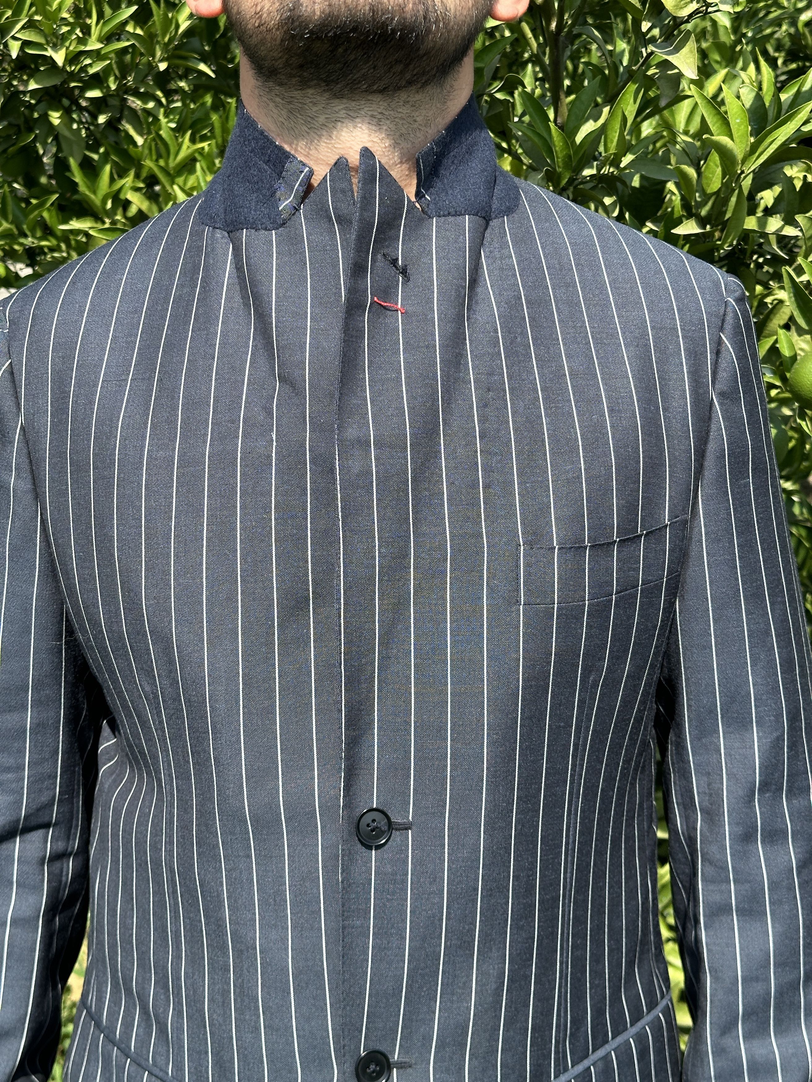 Isaia Isaia Napoli Royal Blazer Suit Formal Striped Jacket Size 52 Size 52R - 11 Thumbnail