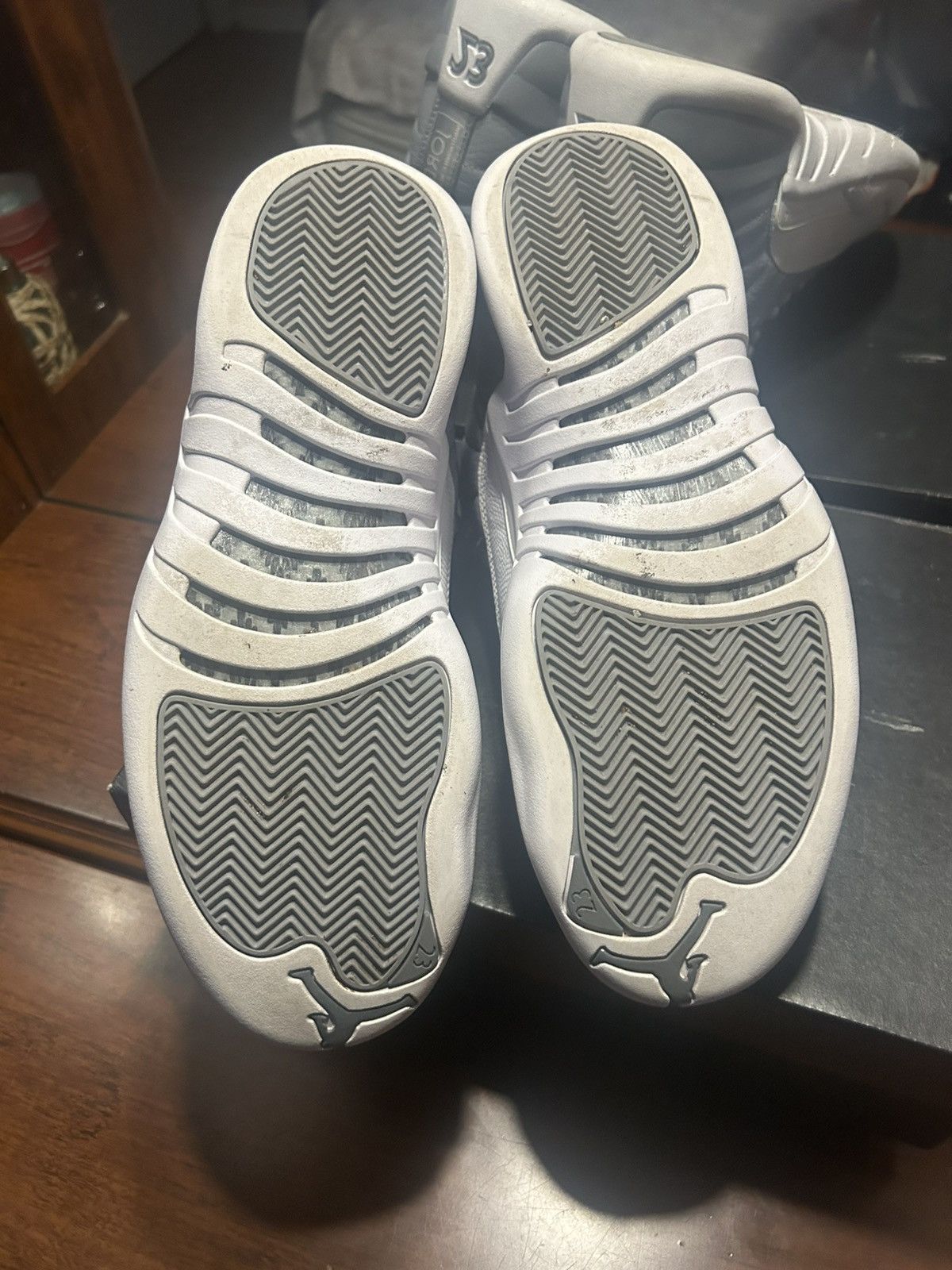 Jordan Brand Air Jordan 12 Retro “Stealth” 2022 👟 ✅ Lightly Worn Size US 10 / EU 43 - 4 Thumbnail