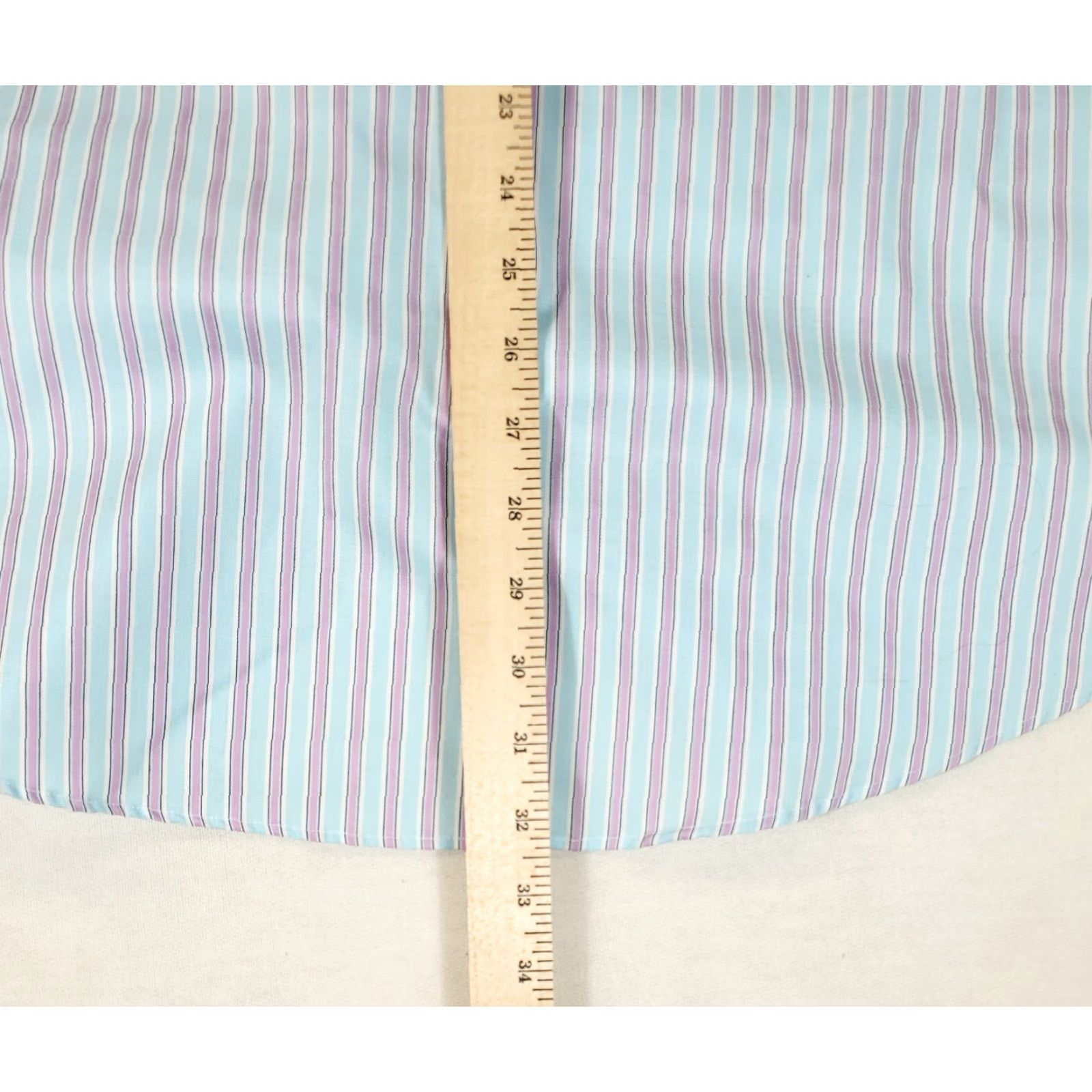 Ralph Lauren Lauren Ralph Lauren Button-Down Dress Shirt Mens 18 Multicolor Striped Long Sleeve 34/35 Regular Shirt Size 48R - 5 Thumbnail