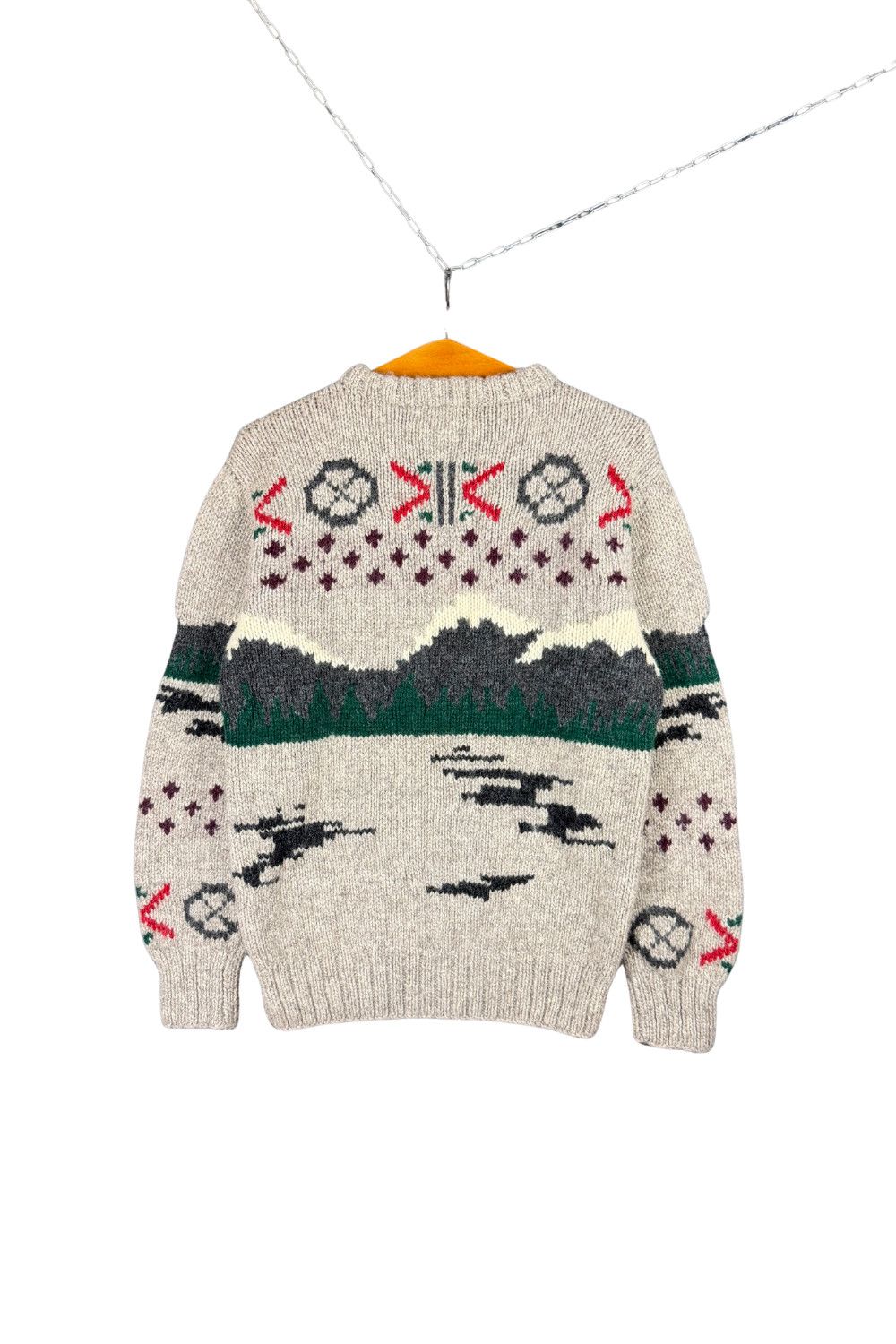 Polo Ralph Lauren Polo Ralph Lauren fw93 Canoe Hand Knit Wool Sweater Size US M / EU 48-50 / 2 - 2 Thumbnail