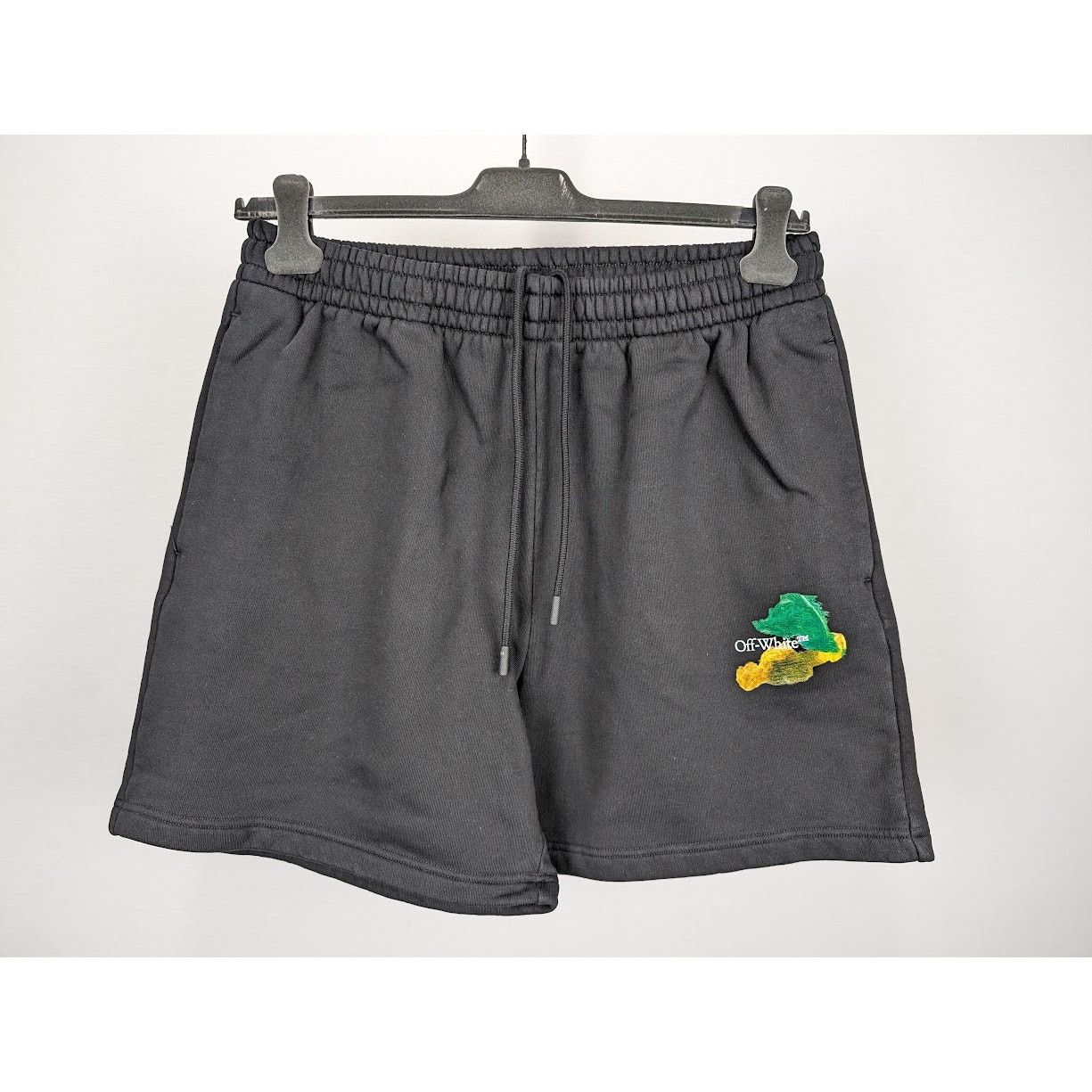 Off-White o1rshd1 Brush Arr Summer Sweatshort in Black/Multicolor Size US 36 / EU 52 - 2 Thumbnail