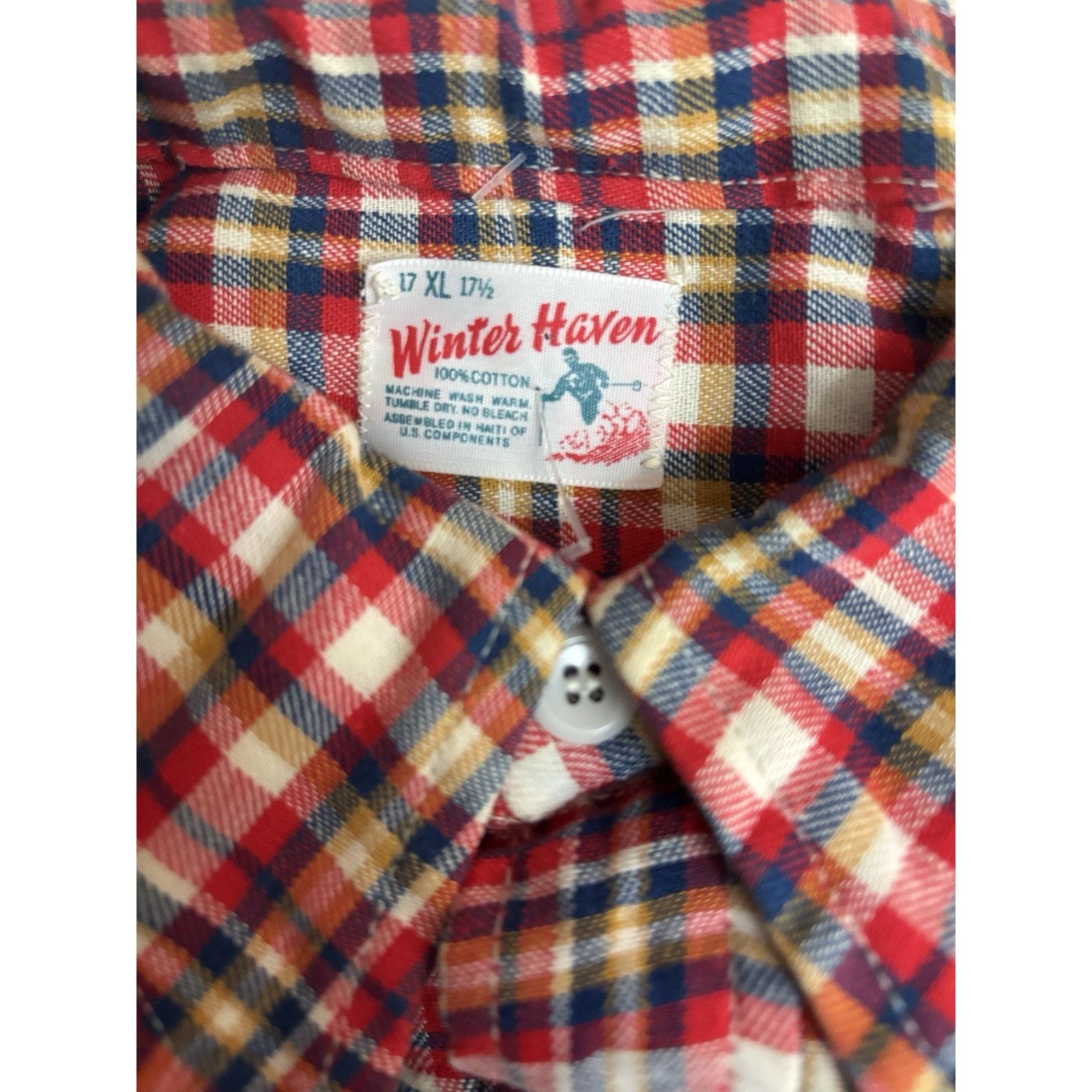 Other Vintage 60s 70s Winter Haven Plaid Flannel Long sleeve XL Size US XL / EU 56 / 4 - 3 Thumbnail