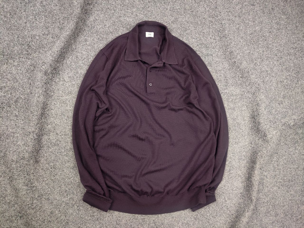 SPOKE Spoke Design merino wool Long Sleeve Polo Button Sweater Size US M / EU 48-50 / 2 - 1 Thumbnail