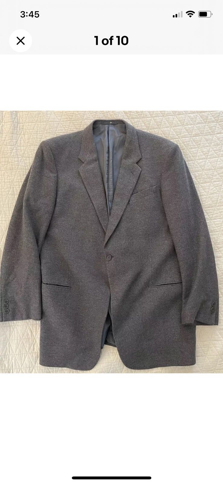 Melange Herringbone Cashmere Jacket