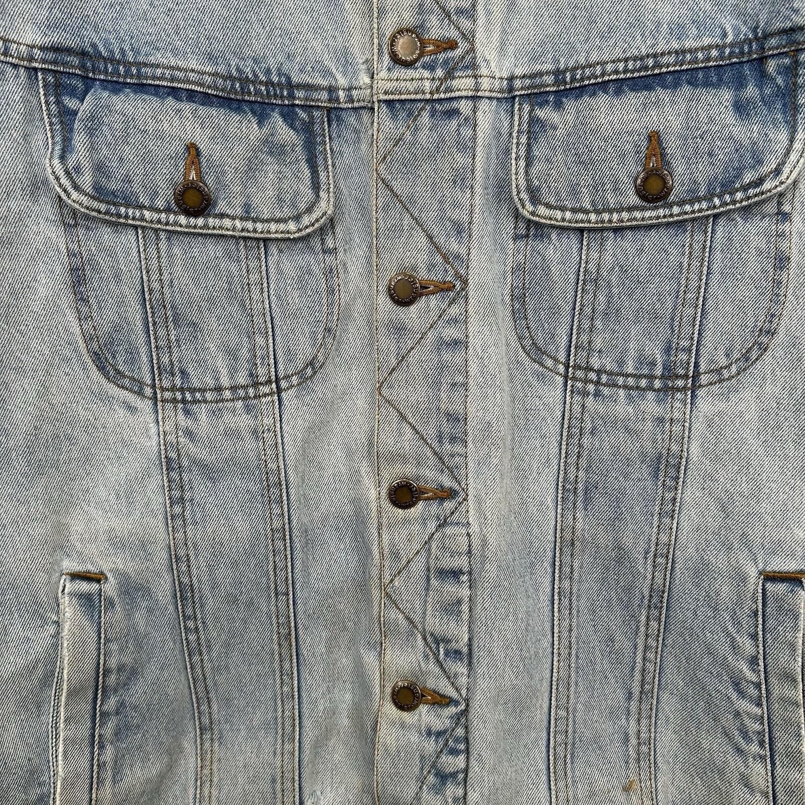 Wrangler 90's Wrangler Western Faded Button-Up Denim Jacket X-Large Size US XL / EU 56 / 4 - 4 Thumbnail