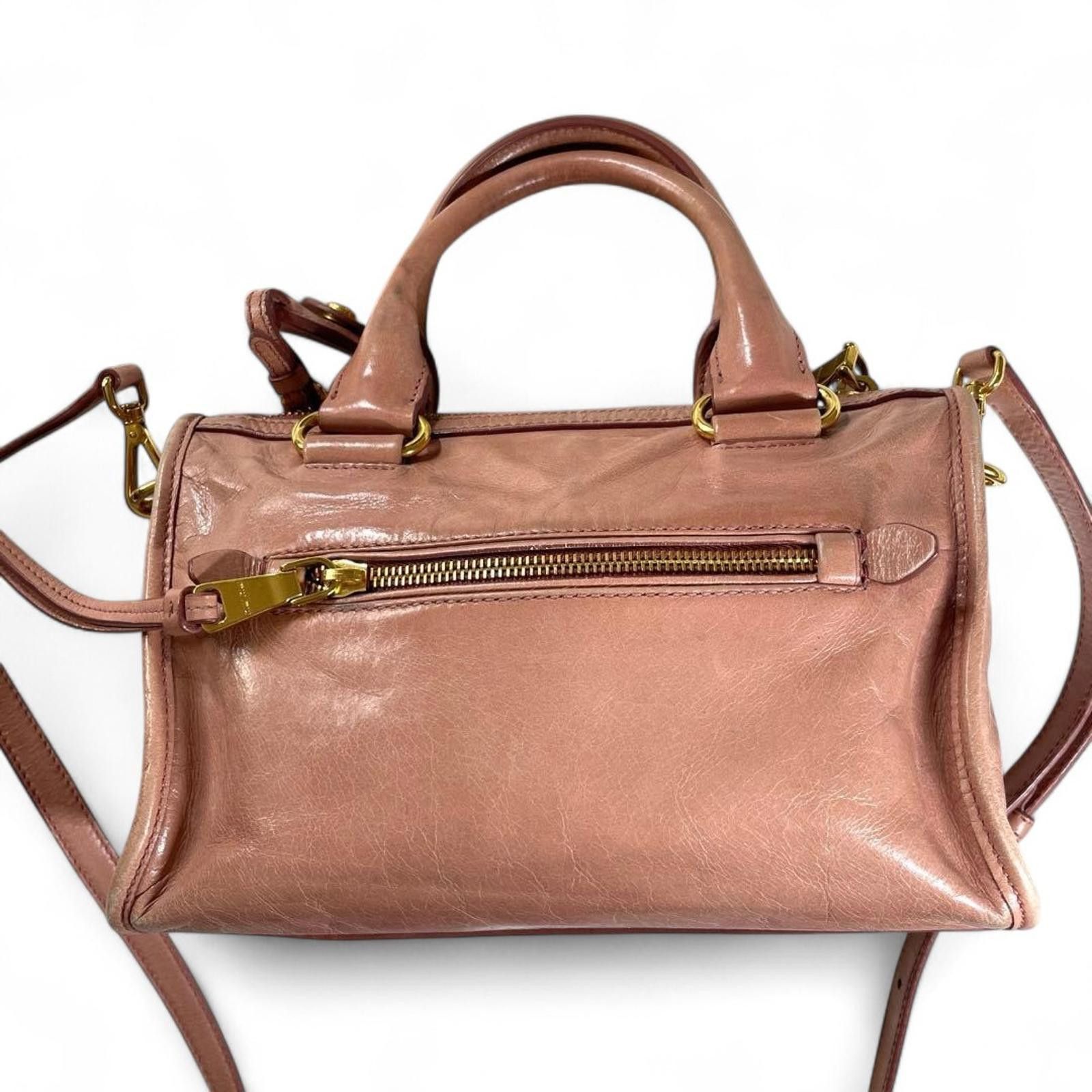 Miu Miu Miu Miu - Pink Leather Satchel Bag Size ONE SIZE - 4 Thumbnail
