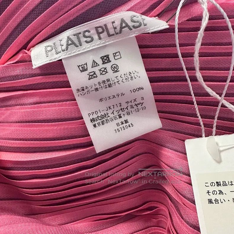 Issey Miyake Issey Miyake Pink Short Sleeve T-shirt Size L / US 10 / IT 46 - 2 Thumbnail